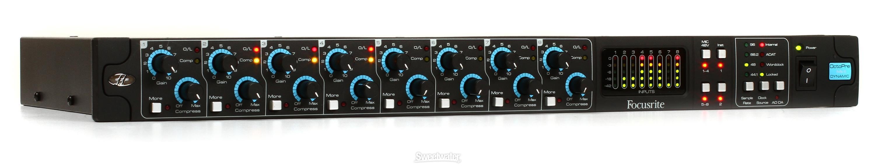 Focusrite OctoPre MkII Dynamic Reviews | Sweetwater