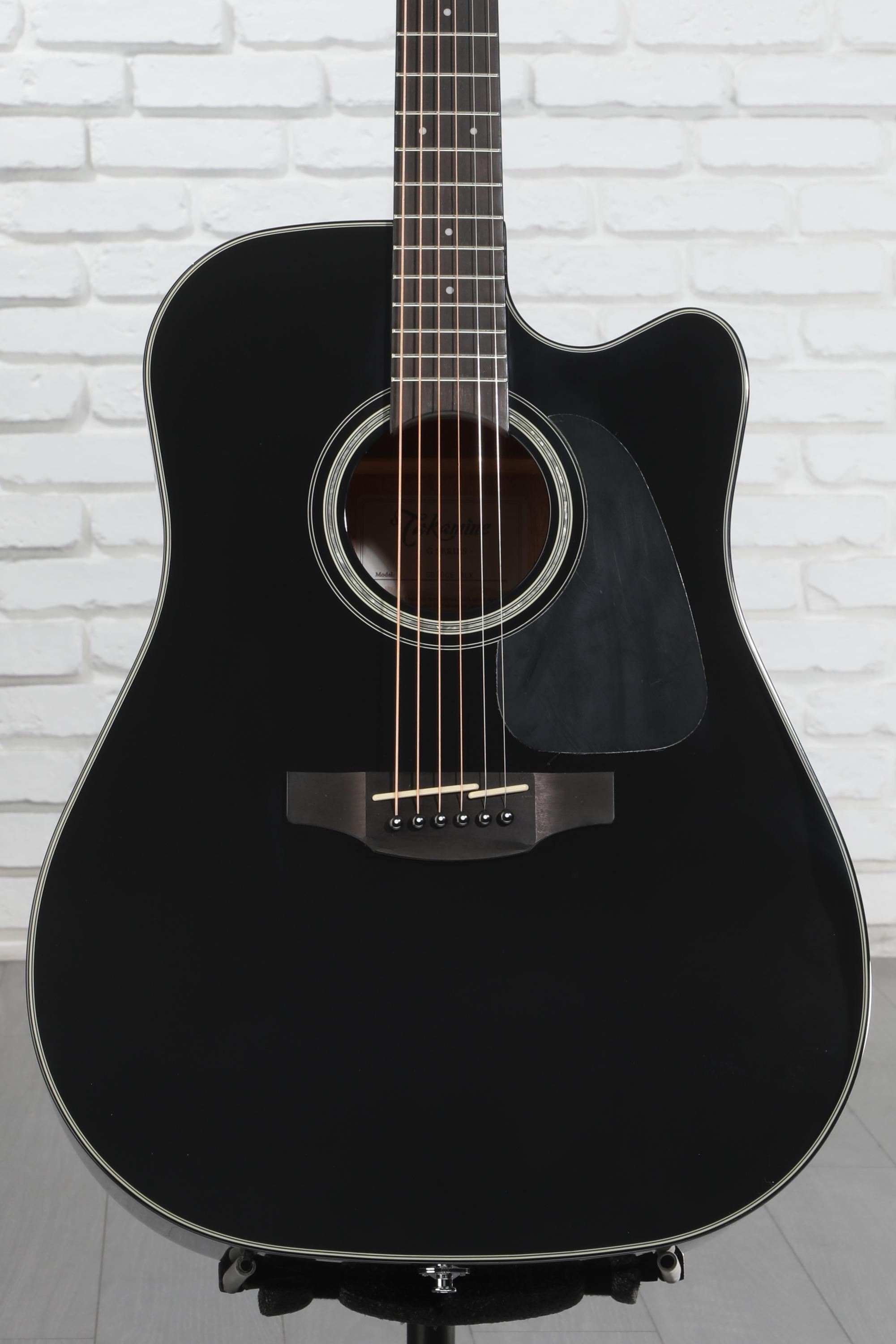 Takamine タカミネ GD30CE 袋付き Takamine GD30CE Acoustic-Electric Guitar - Black | Sweetwater