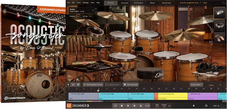 Toontrack Acoustic Songwriter EZX Sound Expansion Pack | Sweetwater