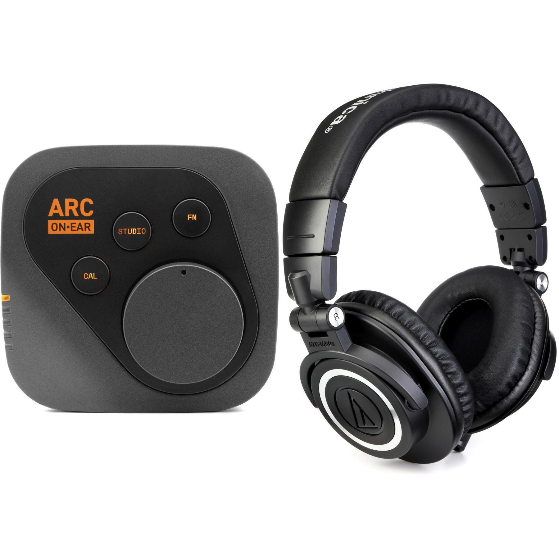 IK Multimedia ARC ON-EAR Headphone Amplifier with Audio-Technica