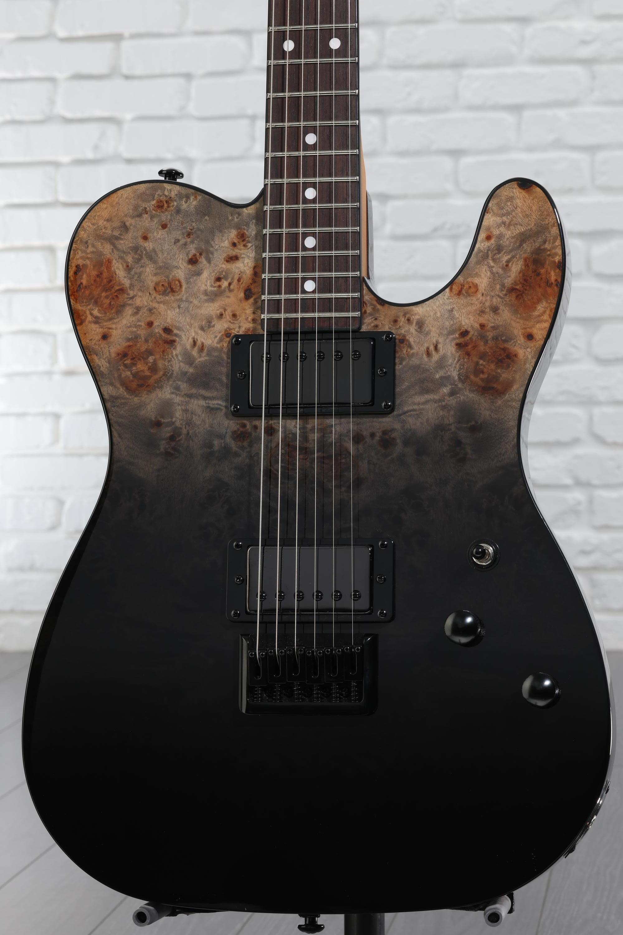 Schecter Hellraiser Hybrid C-1 FR-S Guitar Trans Black Burst
