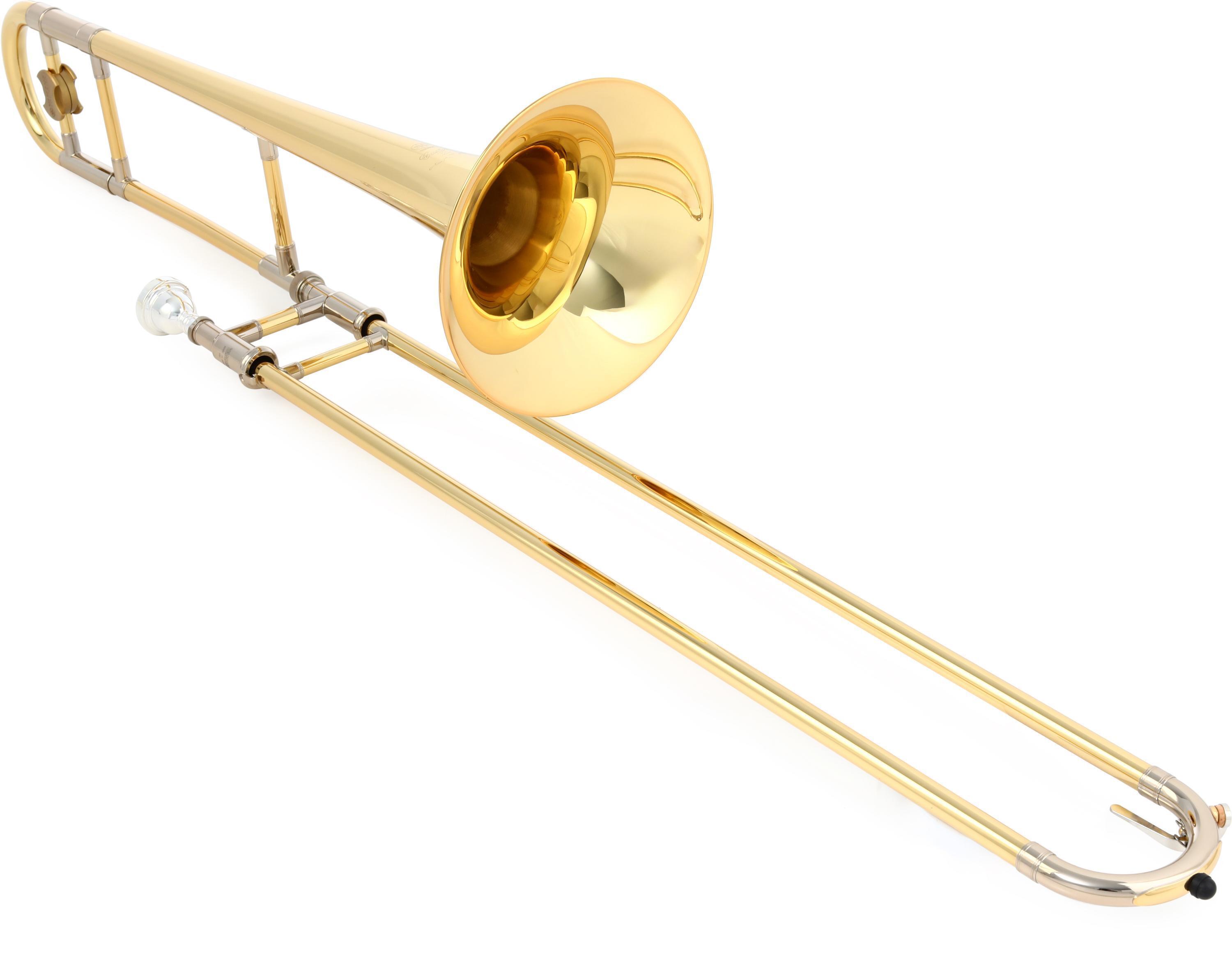 Yamaha YSL-897Z Custom Z Professional Trombone - Clear Lacquer with Yellow  Brass Bell | Sweetwater