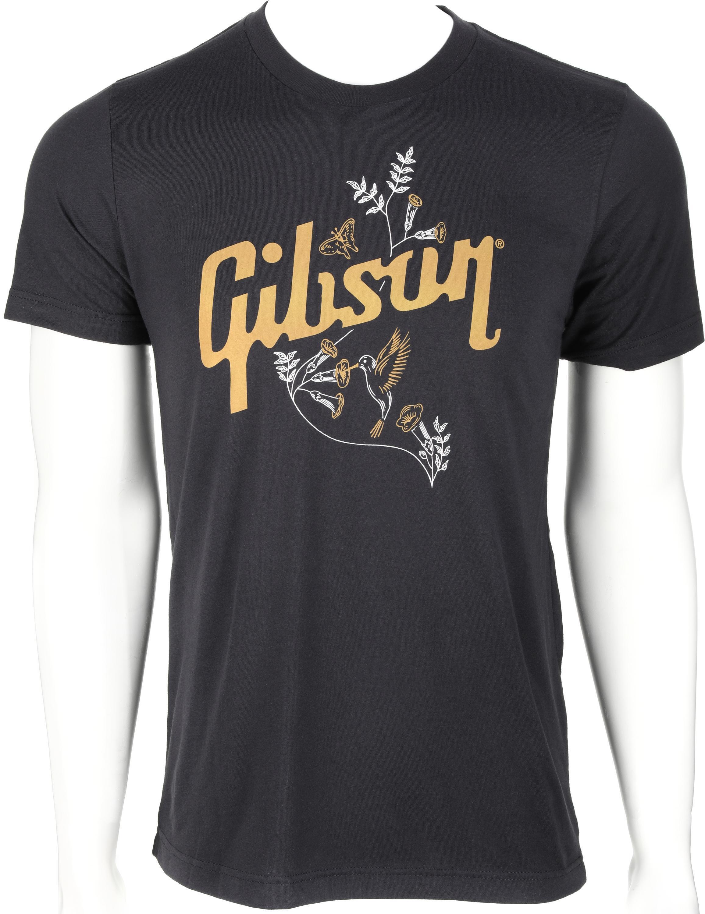 Photo of Gibson Accessories Hummingbird T-shirt - Gray, Large