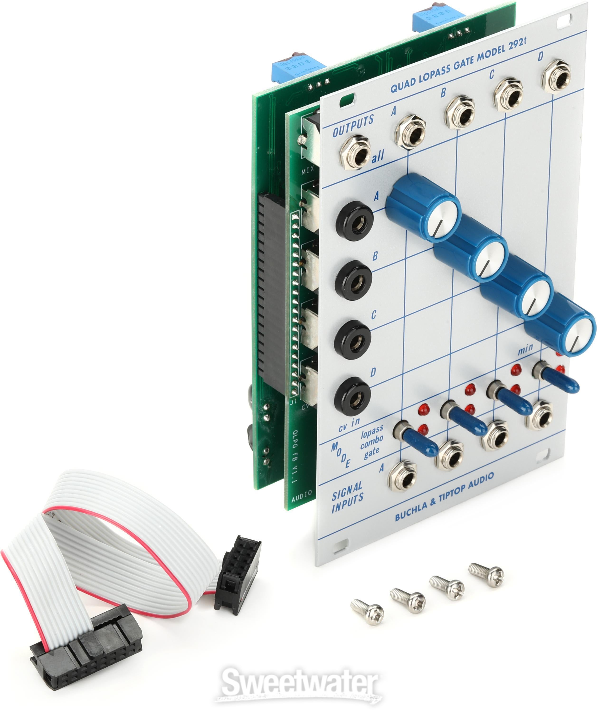 Tiptop Audio Buchla 292t Quad Lopass Gate Eurorack Module | Sweetwater