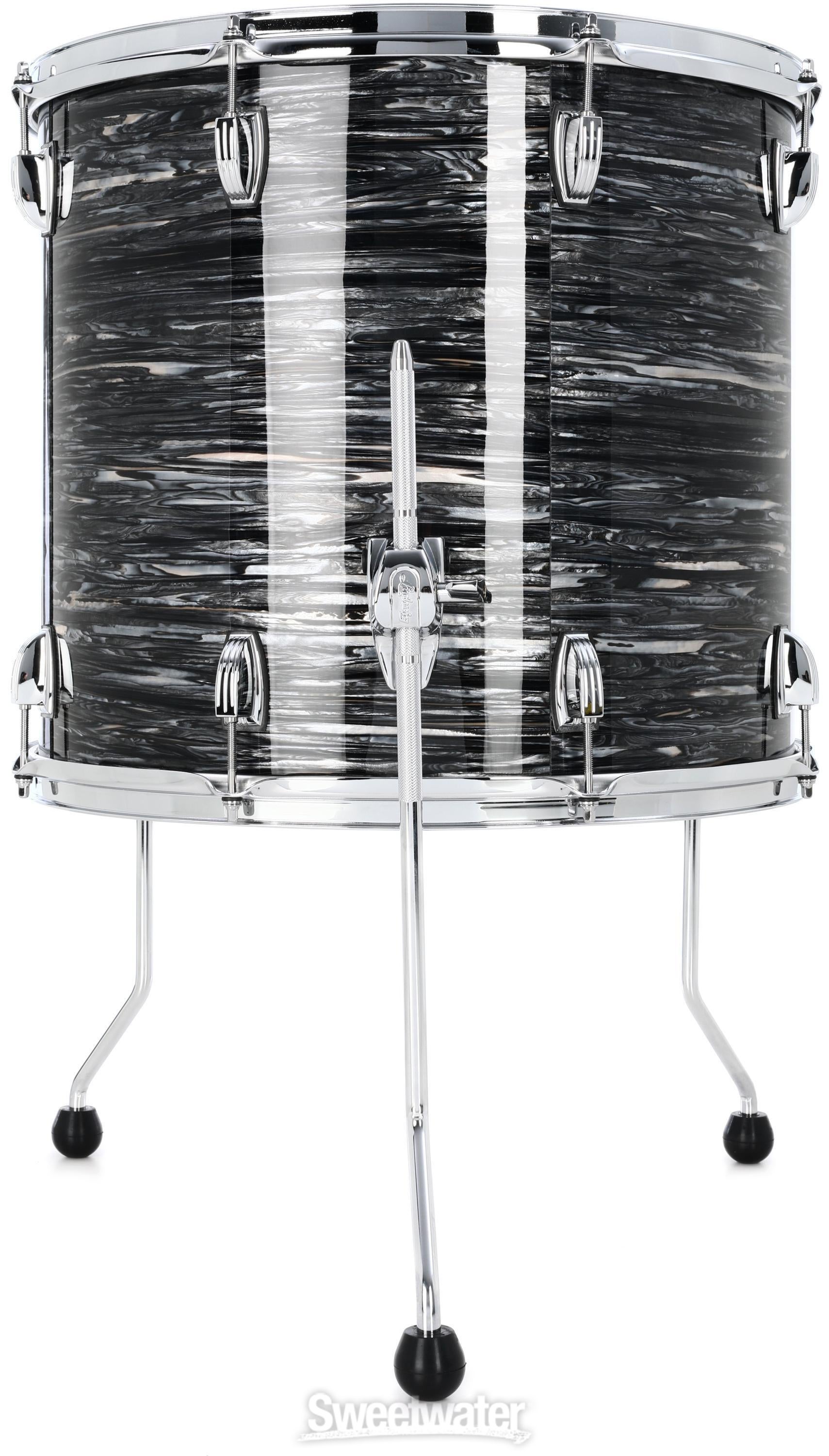 Ludwig Classic Maple Floor Tom - 16 x 18 inch - Vintage Black Oyster