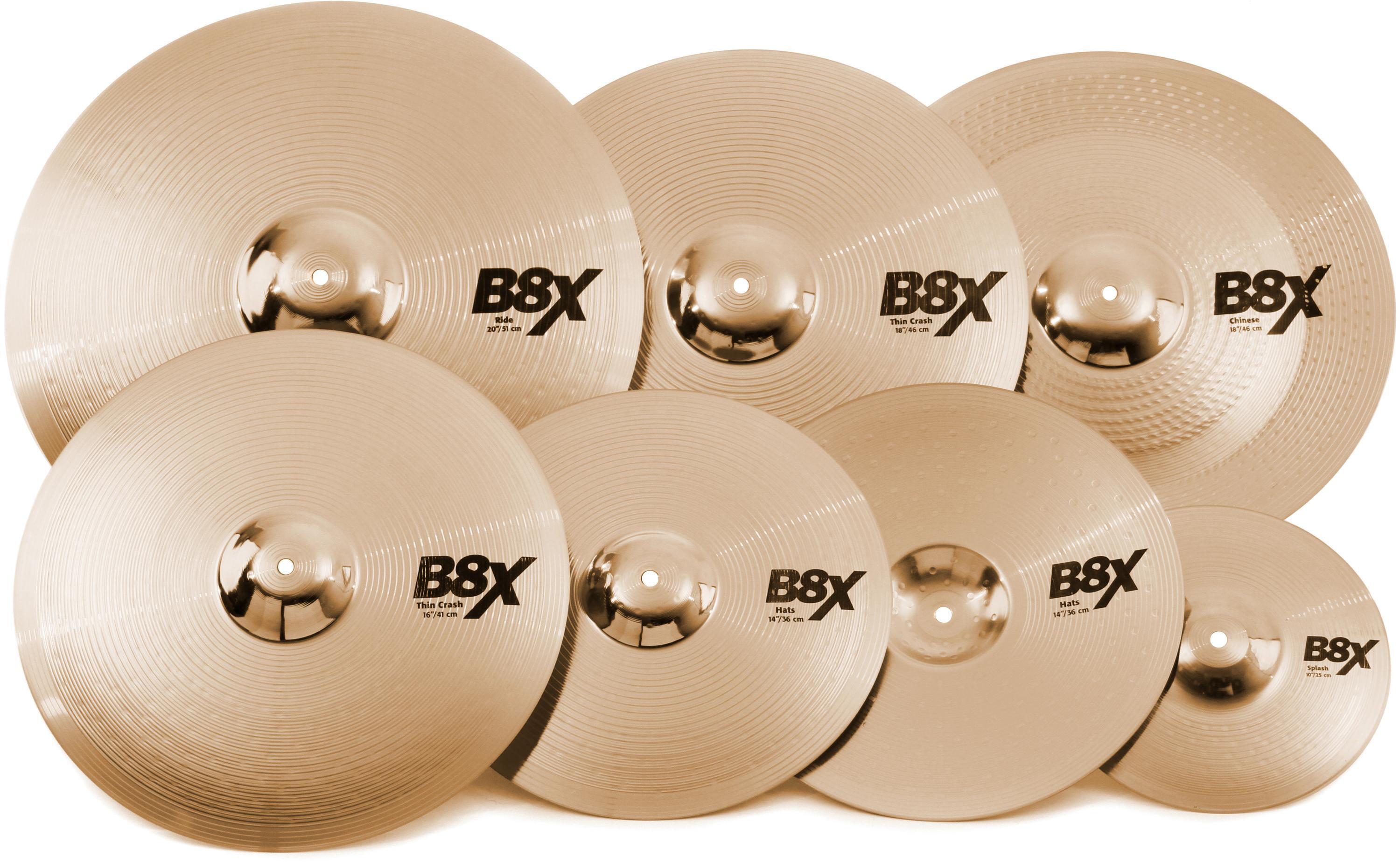 Sabian B8X Complete Cymbal Set - 10/14/16/18/18/20 inch