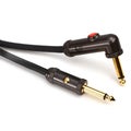 Photo of D'Addario PW-AGLRA-20 Circuit Breaker Straight to Right Angle Instrument Cable with Latching Switch - 20 foot