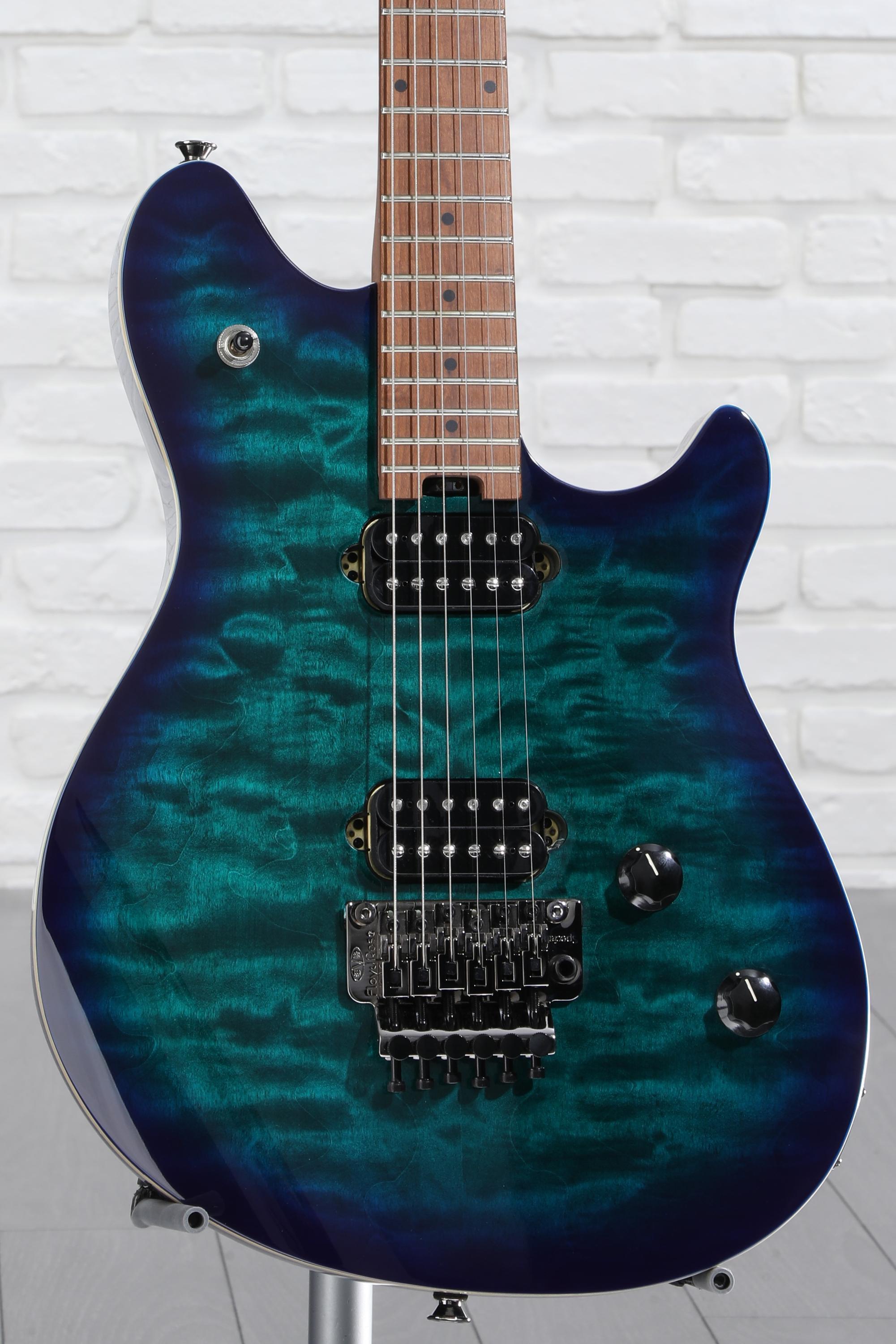 EVH Wolfgang Standard QM Electric Guitar - Chlorine Burst | Sweetwater