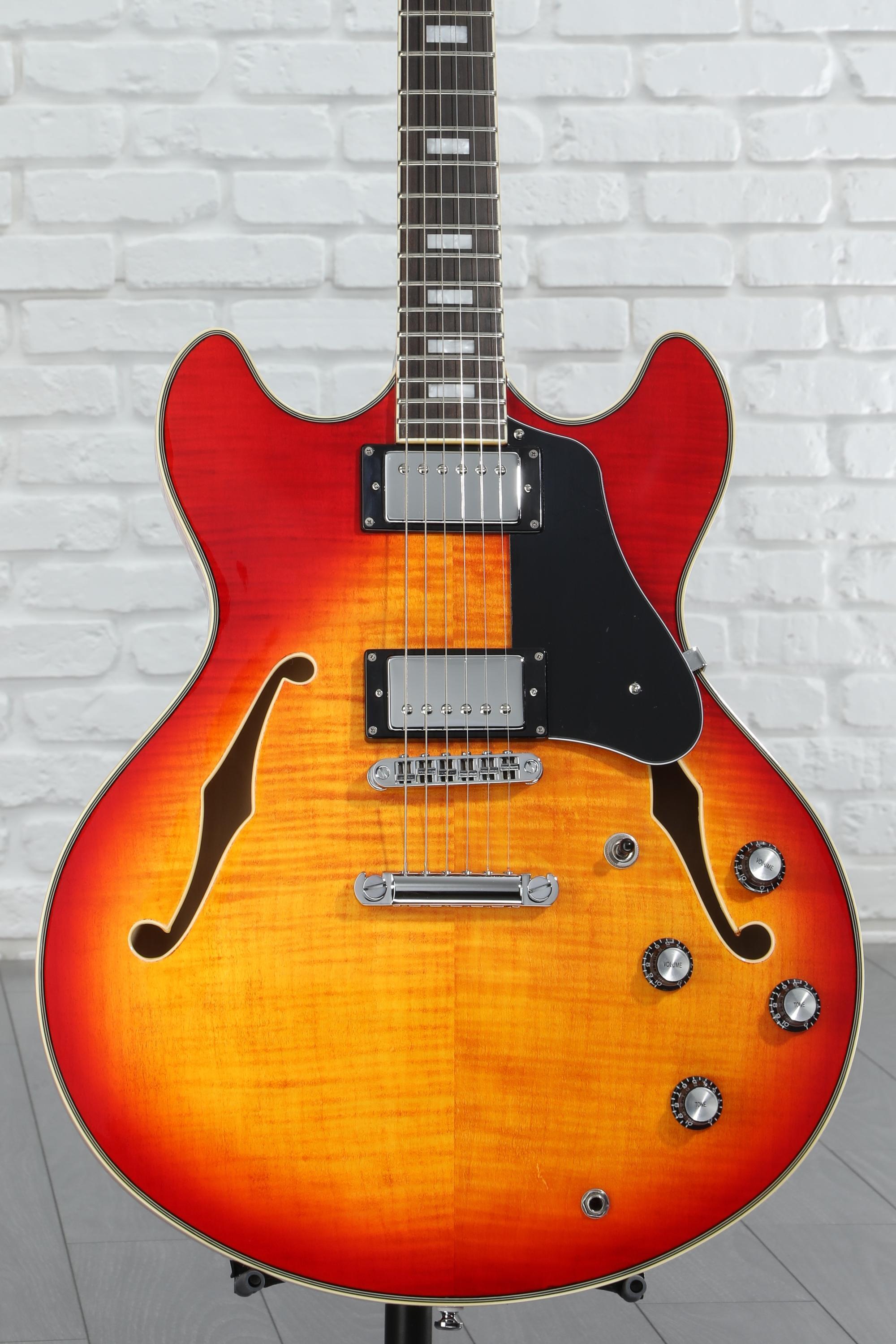 SIRE H7 Cherry Sunburst サイアー セミアコ Sire Larry Carlton H7 - cherry sunburst Semi-hollow electric
