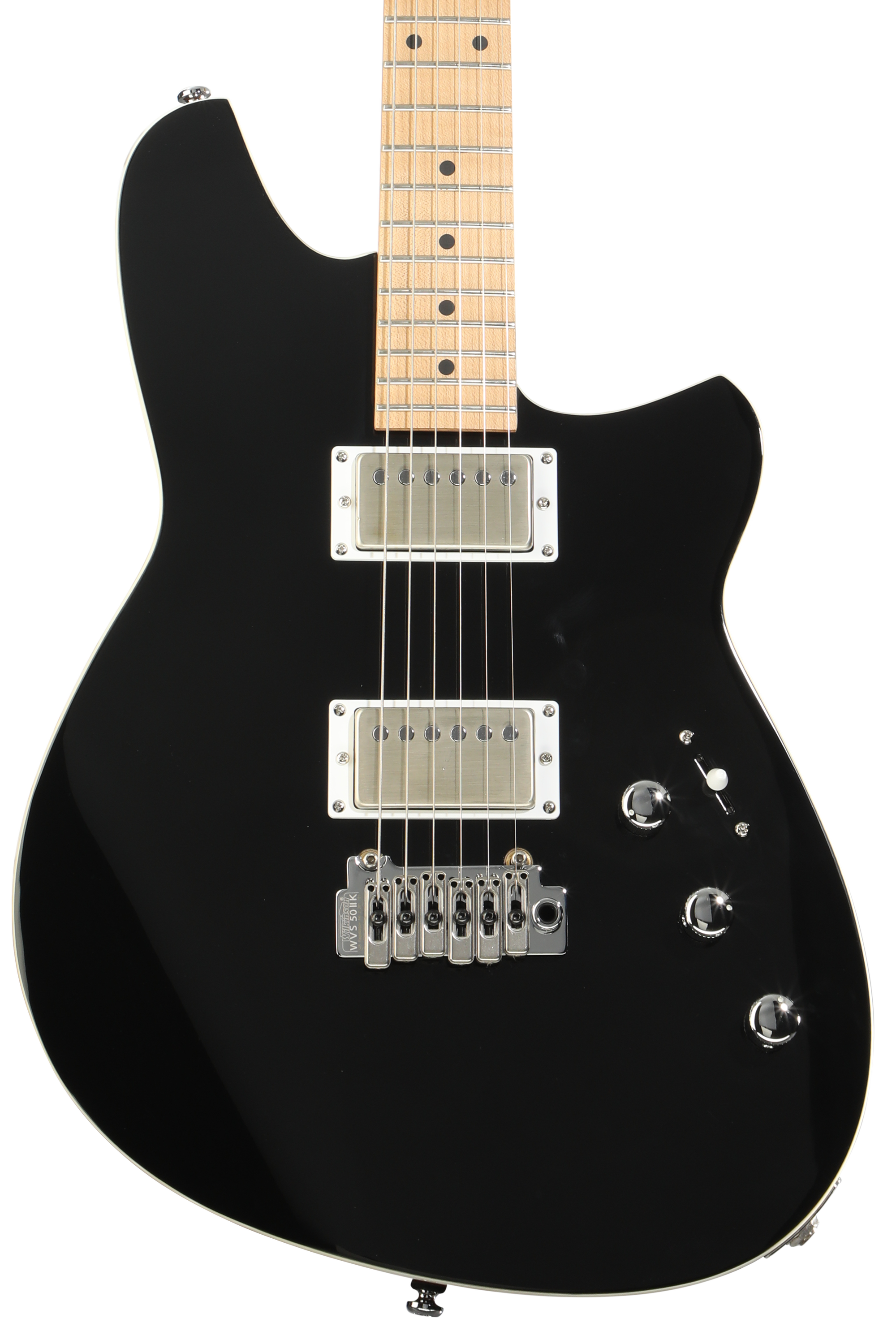 Reverend Kingbolt HH Electric Guitar - Midnight Black, Maple