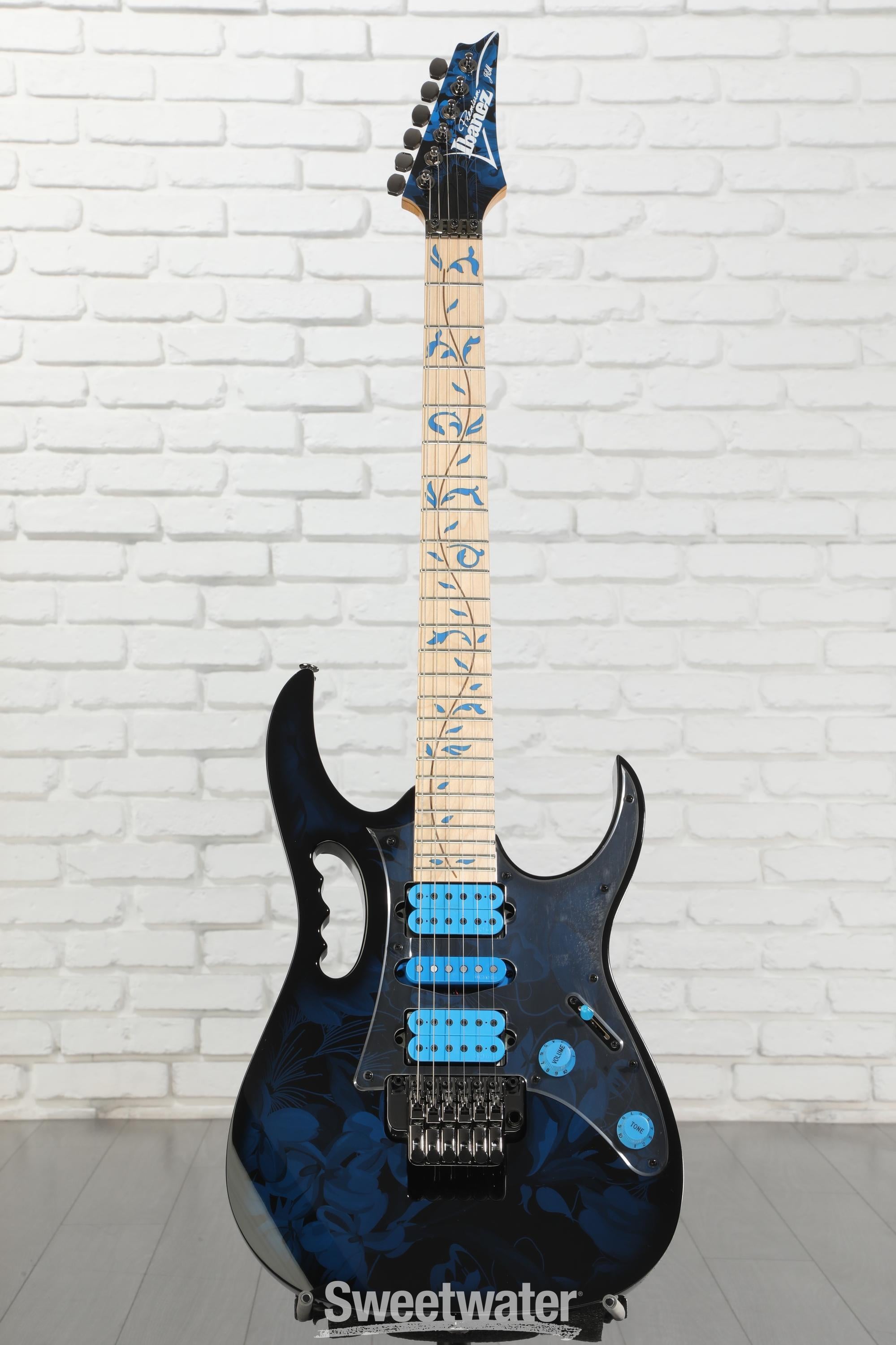 Ibanez Steve Vai Signature JEM77 - Blue Floral Pattern | Sweetwater