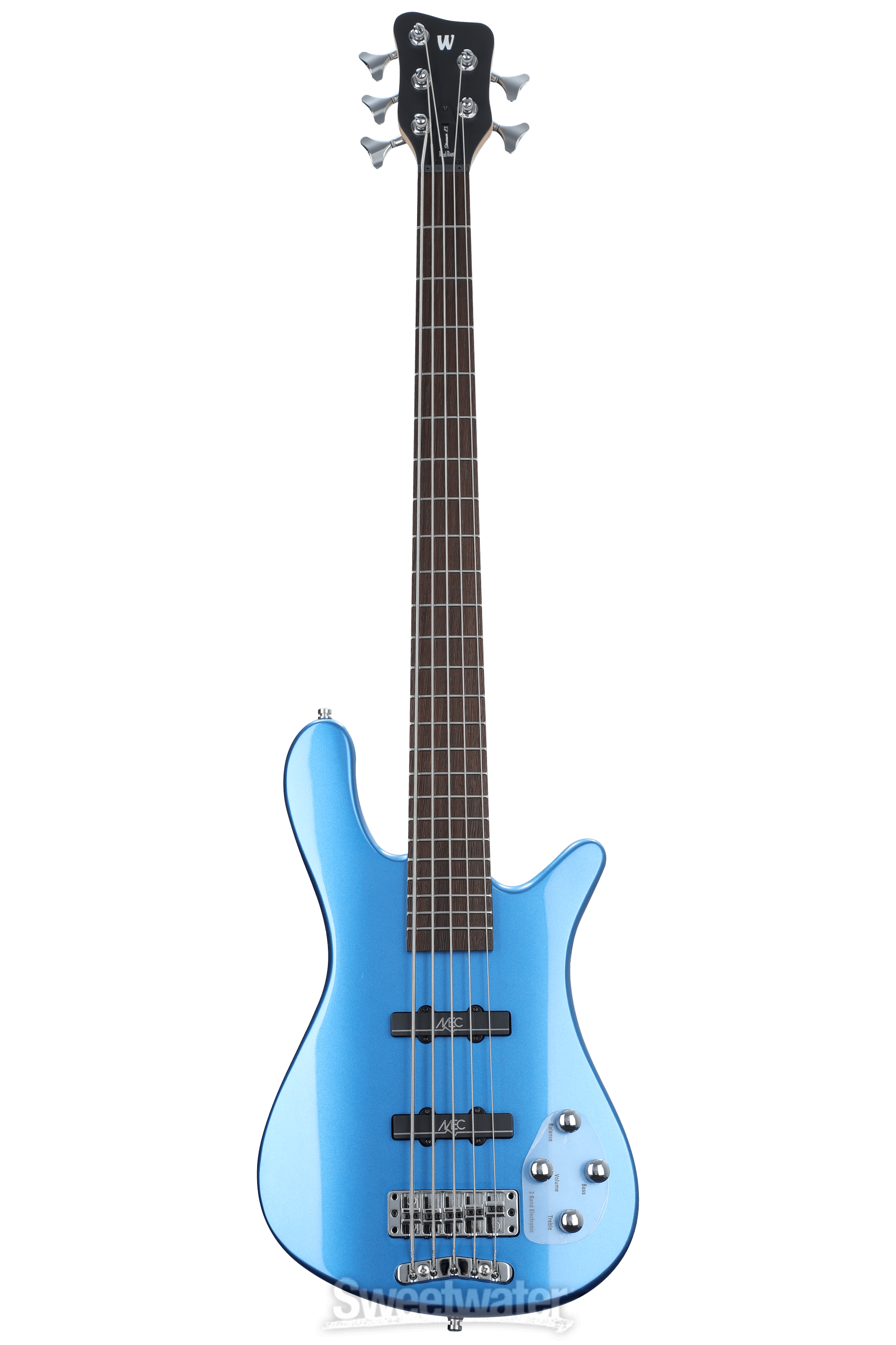 Warwick Rockbass Streamer 5 LX Electric Bass Guitar - Metallic Blue |  Sweetwater