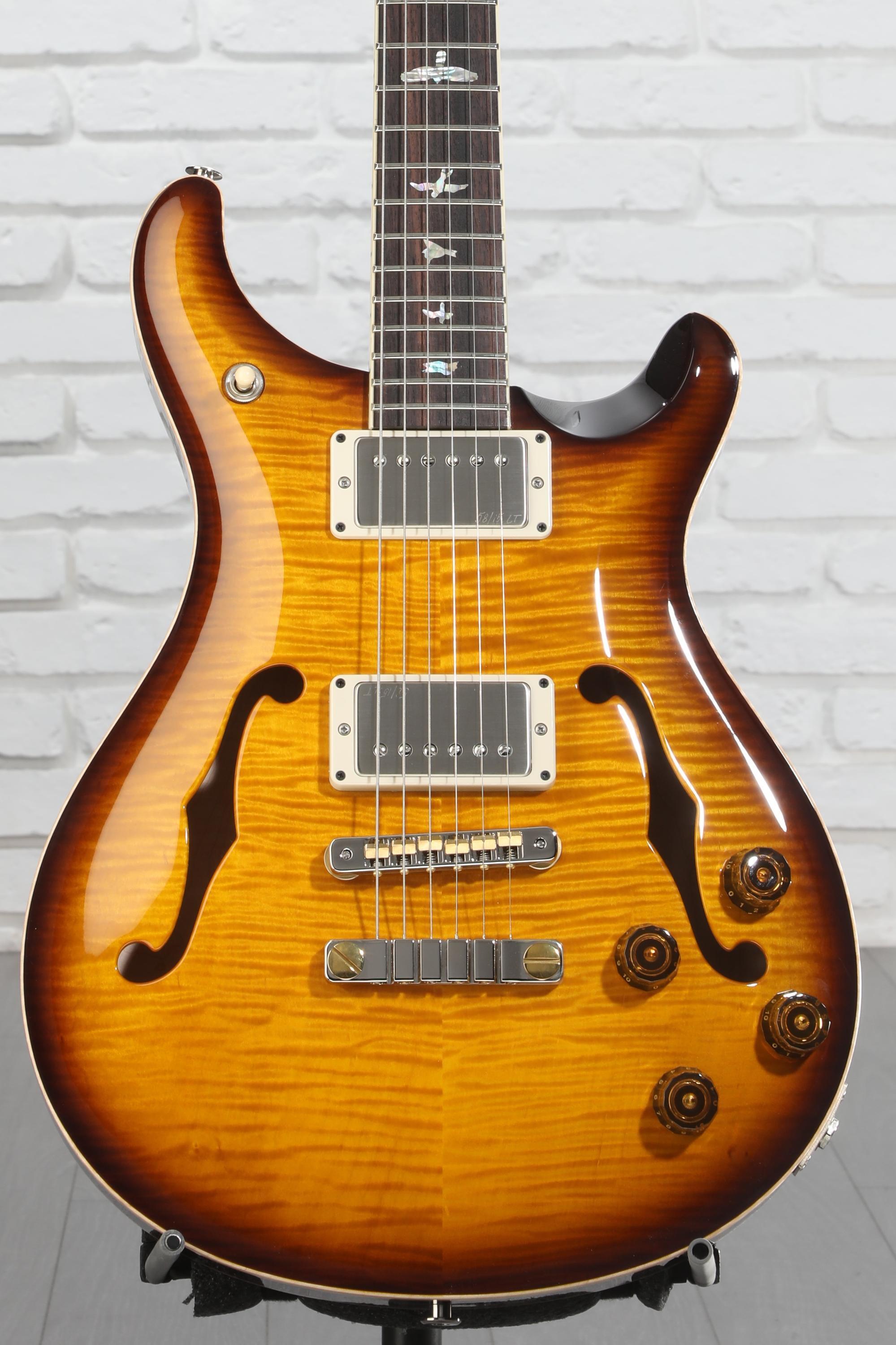 ギター PRS McCarty 594 Hollowbody I Piezo 2015 PRS McCarty 594 Hollowbody II Electric Guitar - McCarty Tobacco