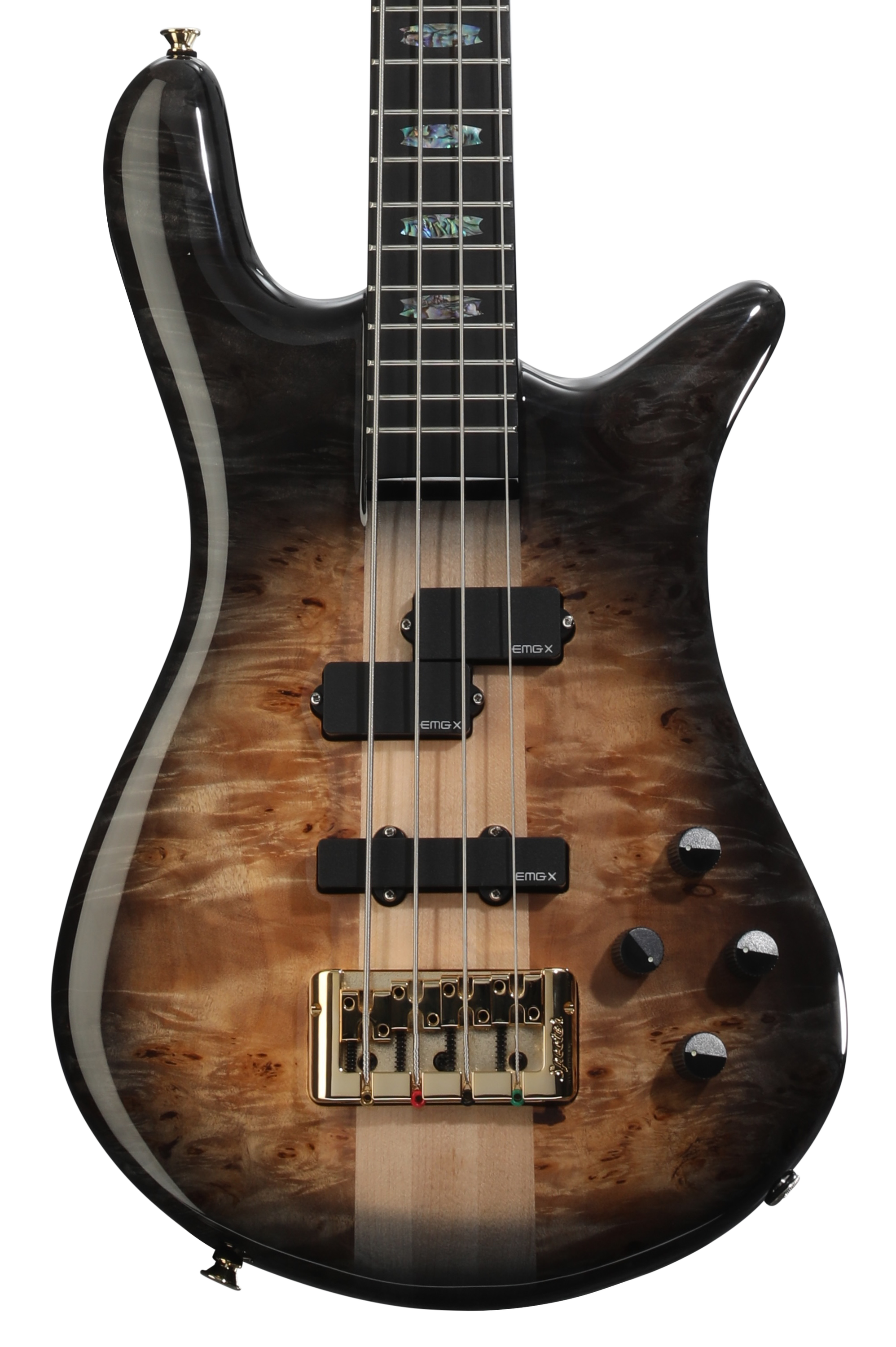 Lakland USA 44-94 Deluxe Quilted Maple Bass Guitar - Tobacco