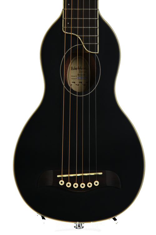Washburn RO10 Rover Travel Guitar - Black | Sweetwater Washburn RO10 Rover Travel Guitar - Black | Sweetwater