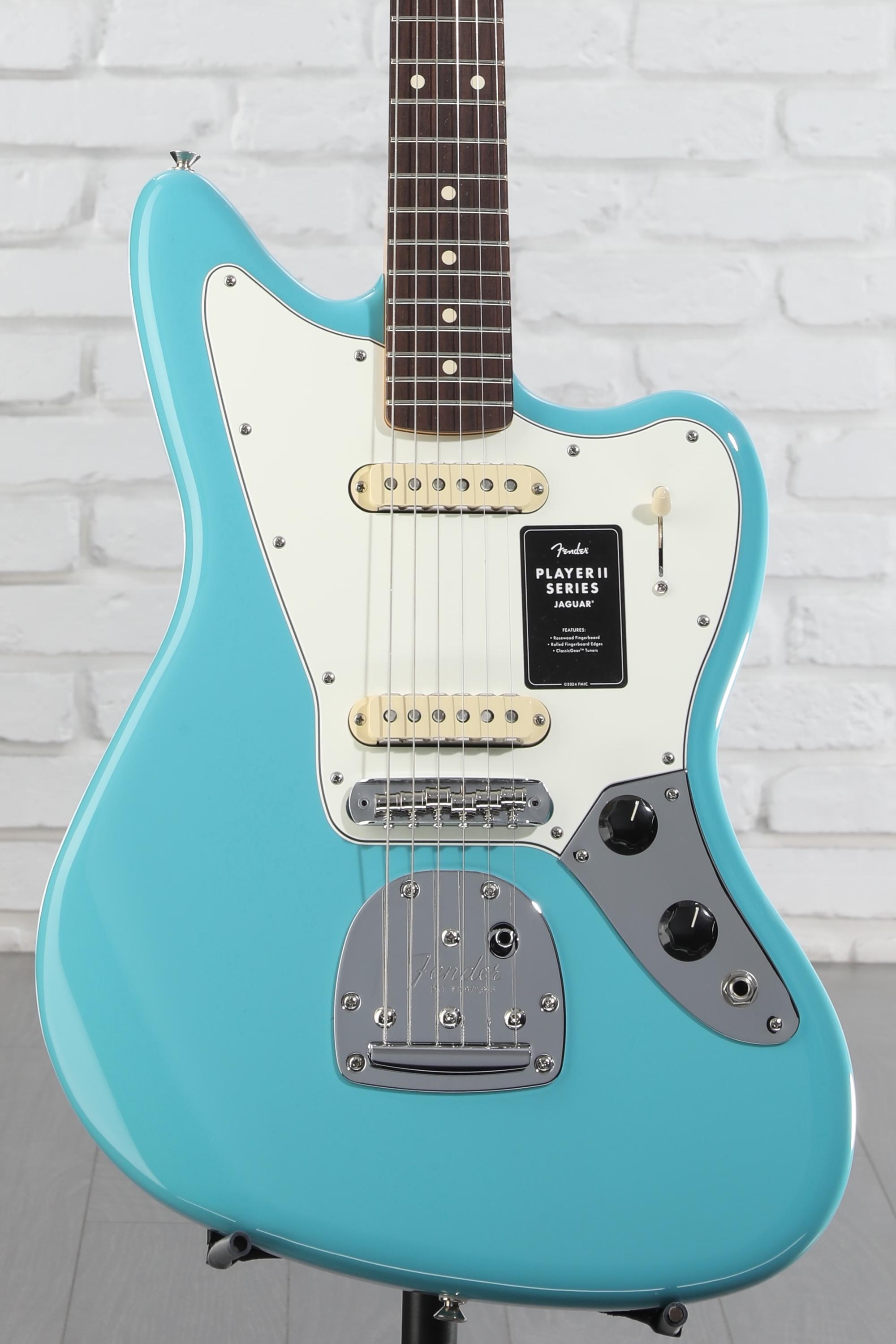 Fender Player II Jaguar Electric Guitar - Aquatone Blue | Sweetwater