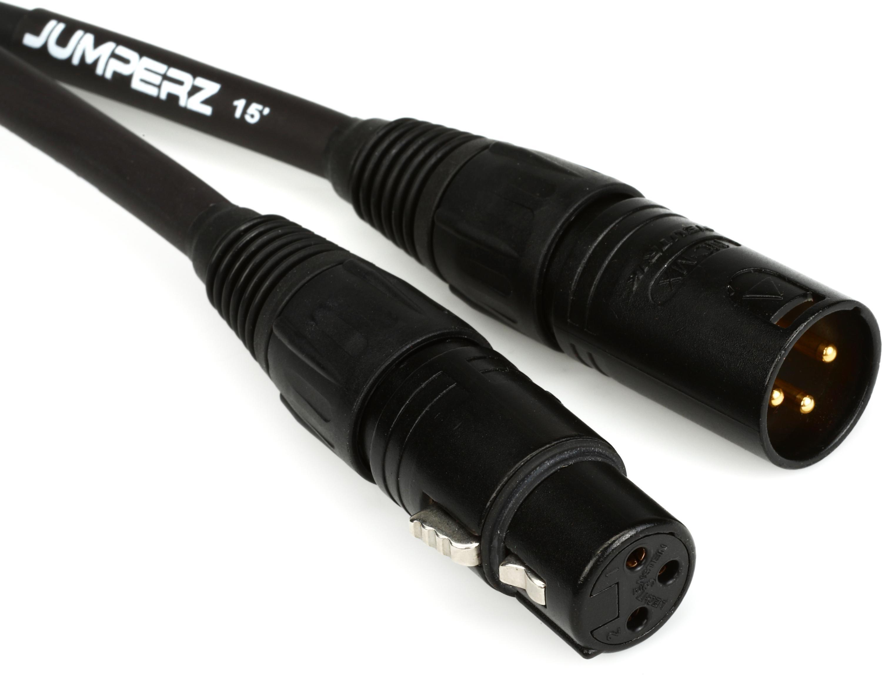 Photo of JUMPERZ JZGM ZipLine Gold Microphone Cable - 15 foot