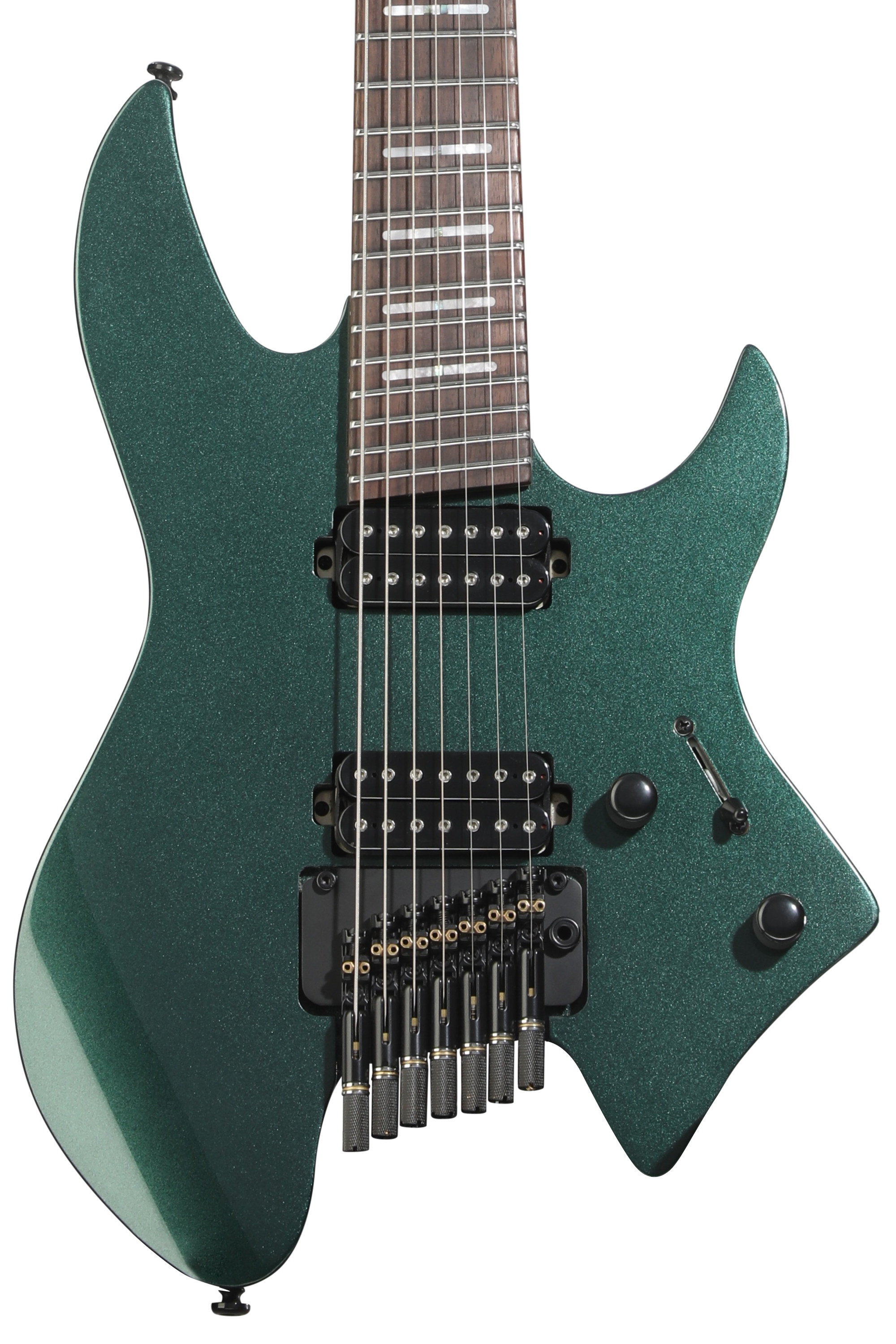 Sire Larry Carlton X6 Headless 7-string Electric Guitar - Metallic Green