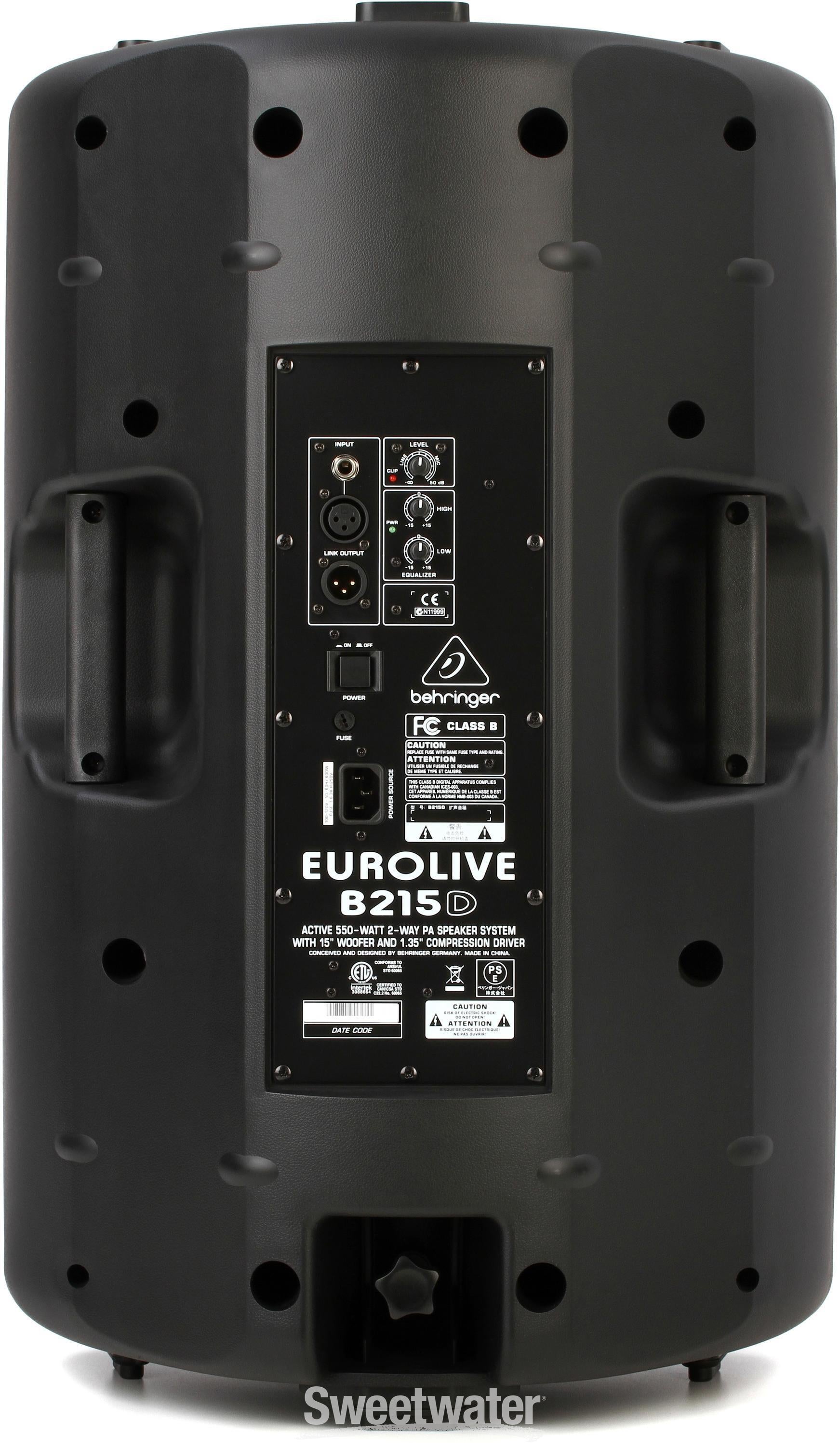 Behringer Eurolive B215D 550W 15 inch Powered Speaker | Sweetwater