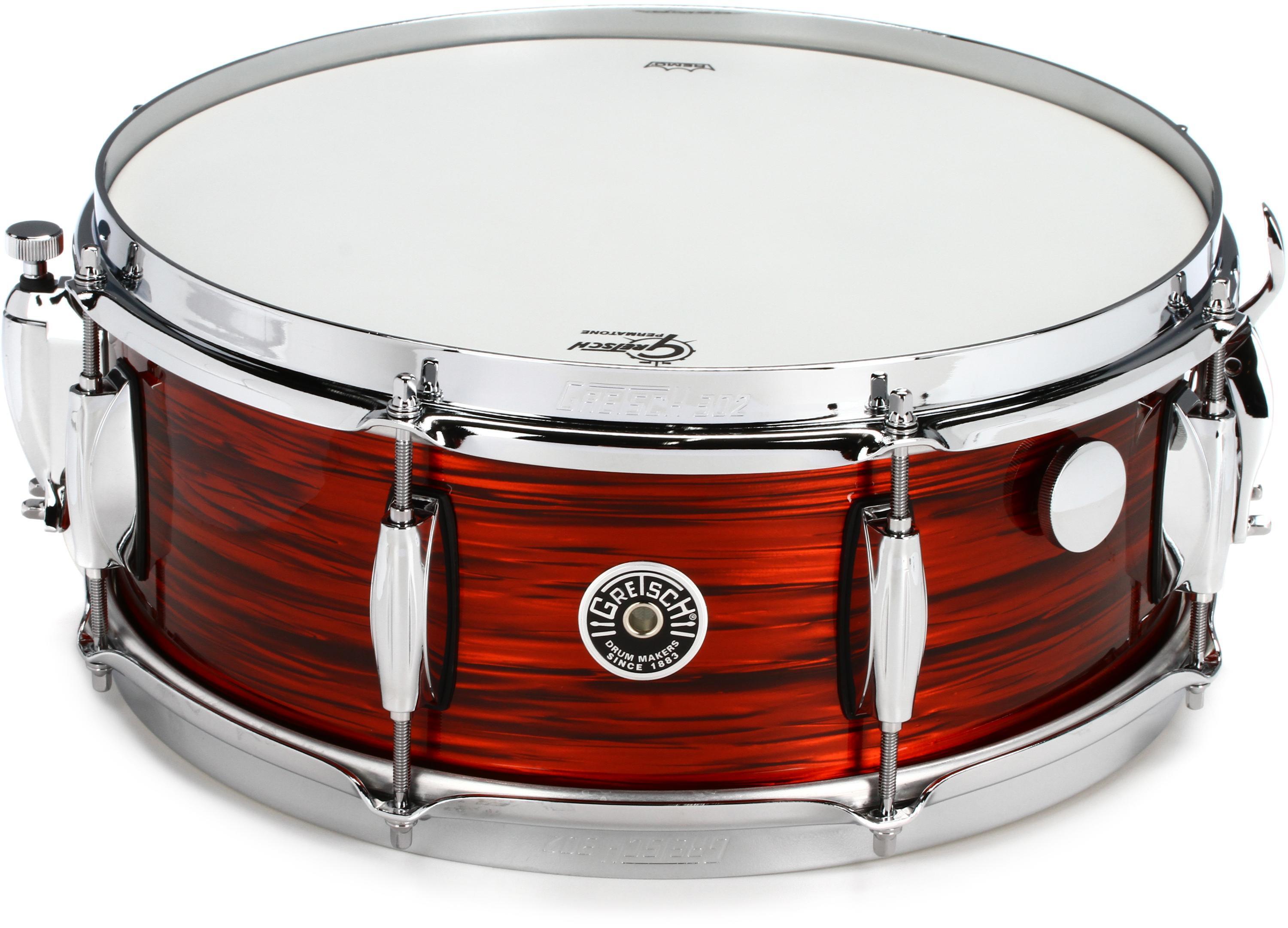 Gretsch Drums Brooklyn Series Snare Drum - 5.5 x 14-inch - Orange Oyster -  Sweetwater Exclusive