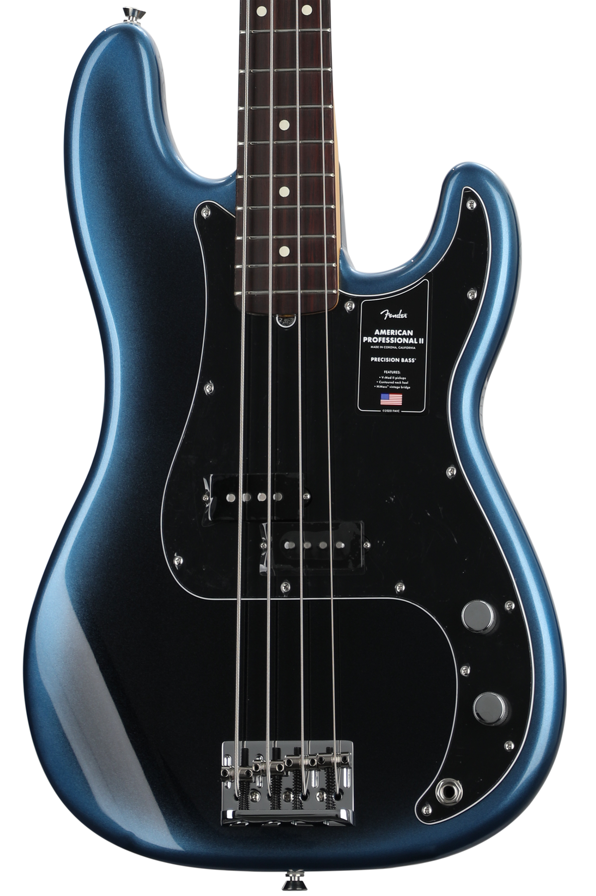 Fender American Professional II Precision Bass - Dark Night with 