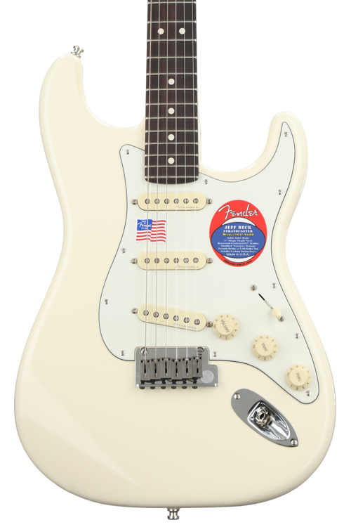 Fender Jeff Beck Stratocaster - Olympic White with Rosewood Fingerboard |  Sweetwater