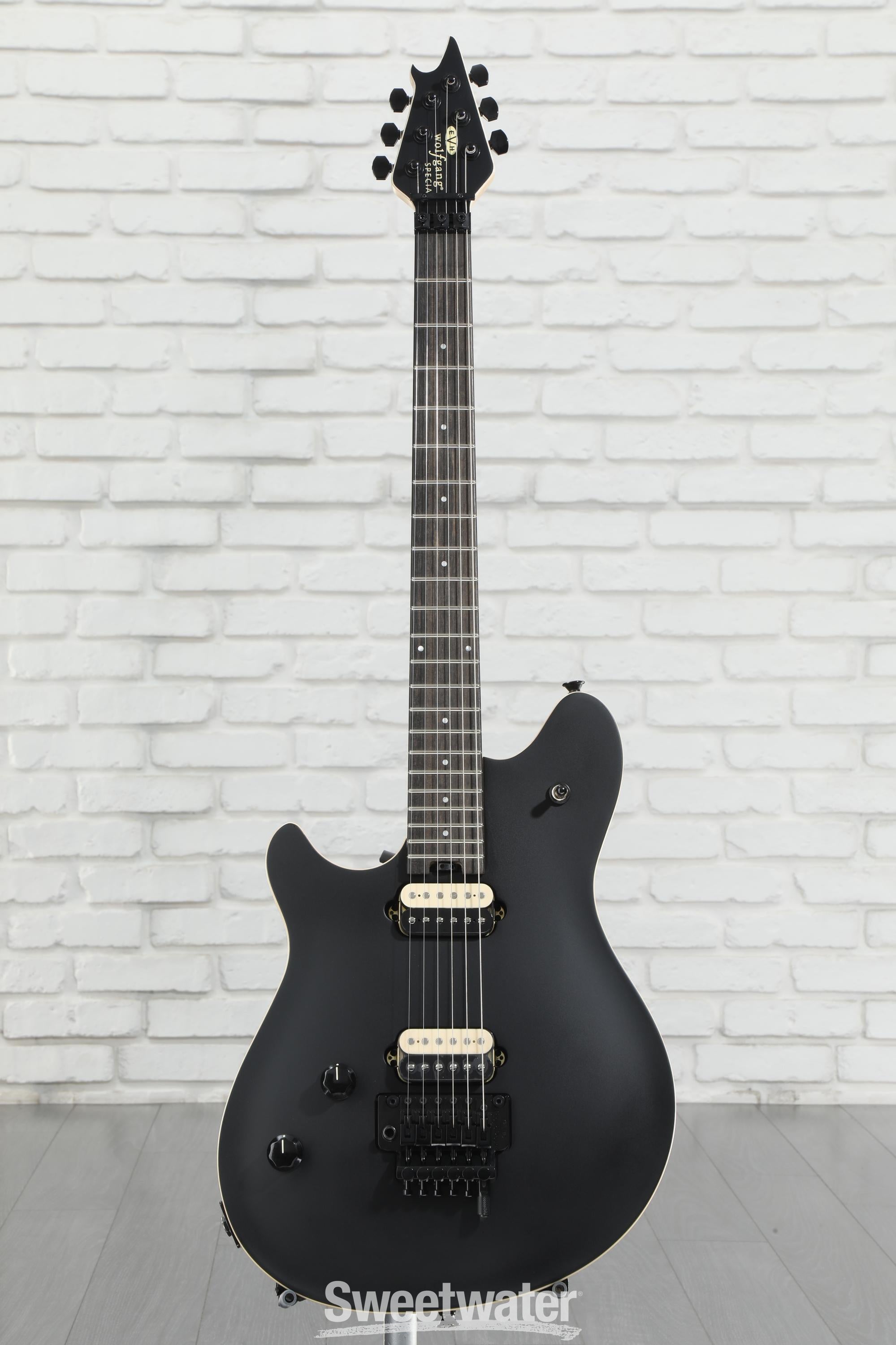 EVH Wolfgang Special Left-handed Electric Guitar - Stealth Black |  Sweetwater