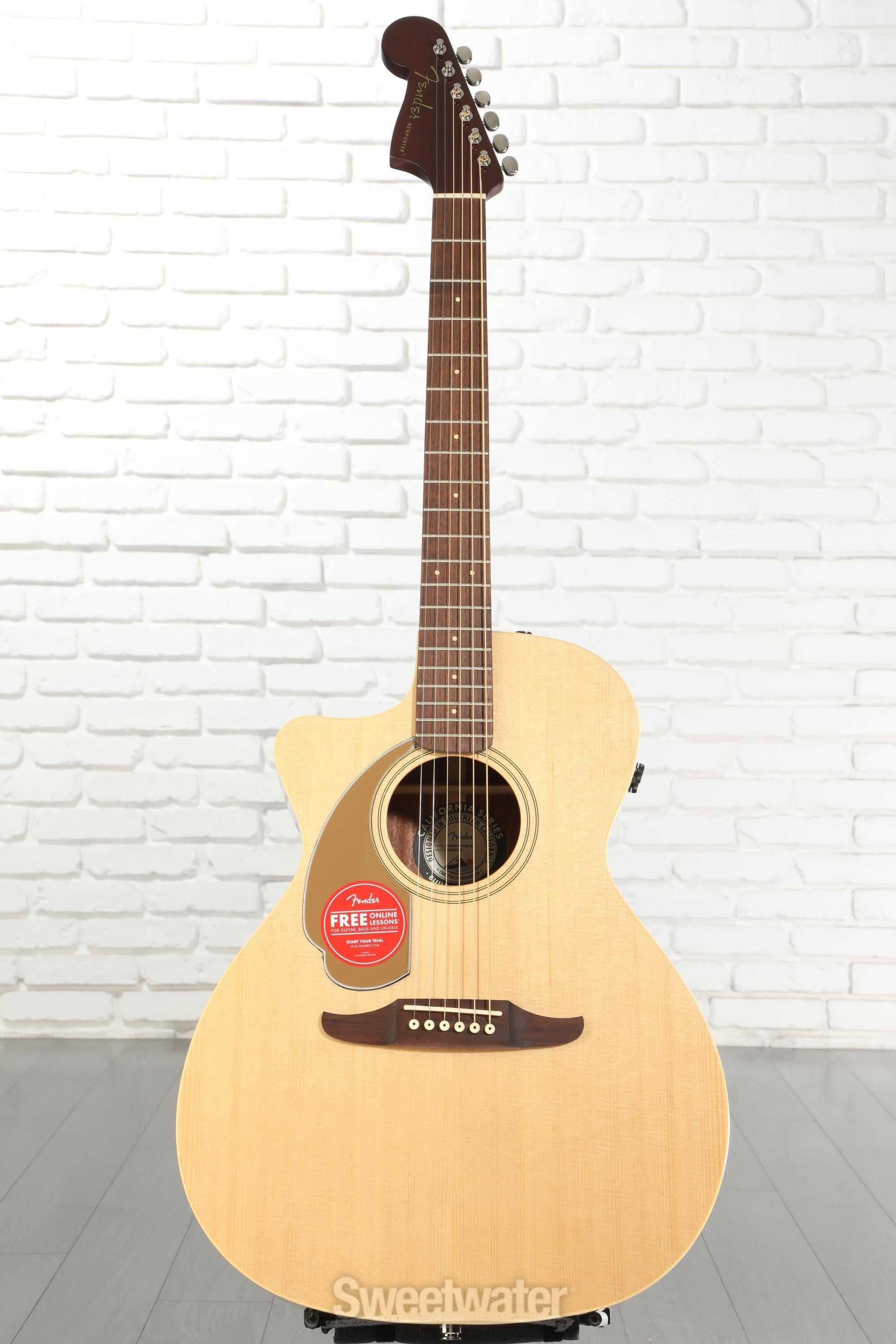 Fender Newporter Player Left-handed Acoustic-electric Guitar