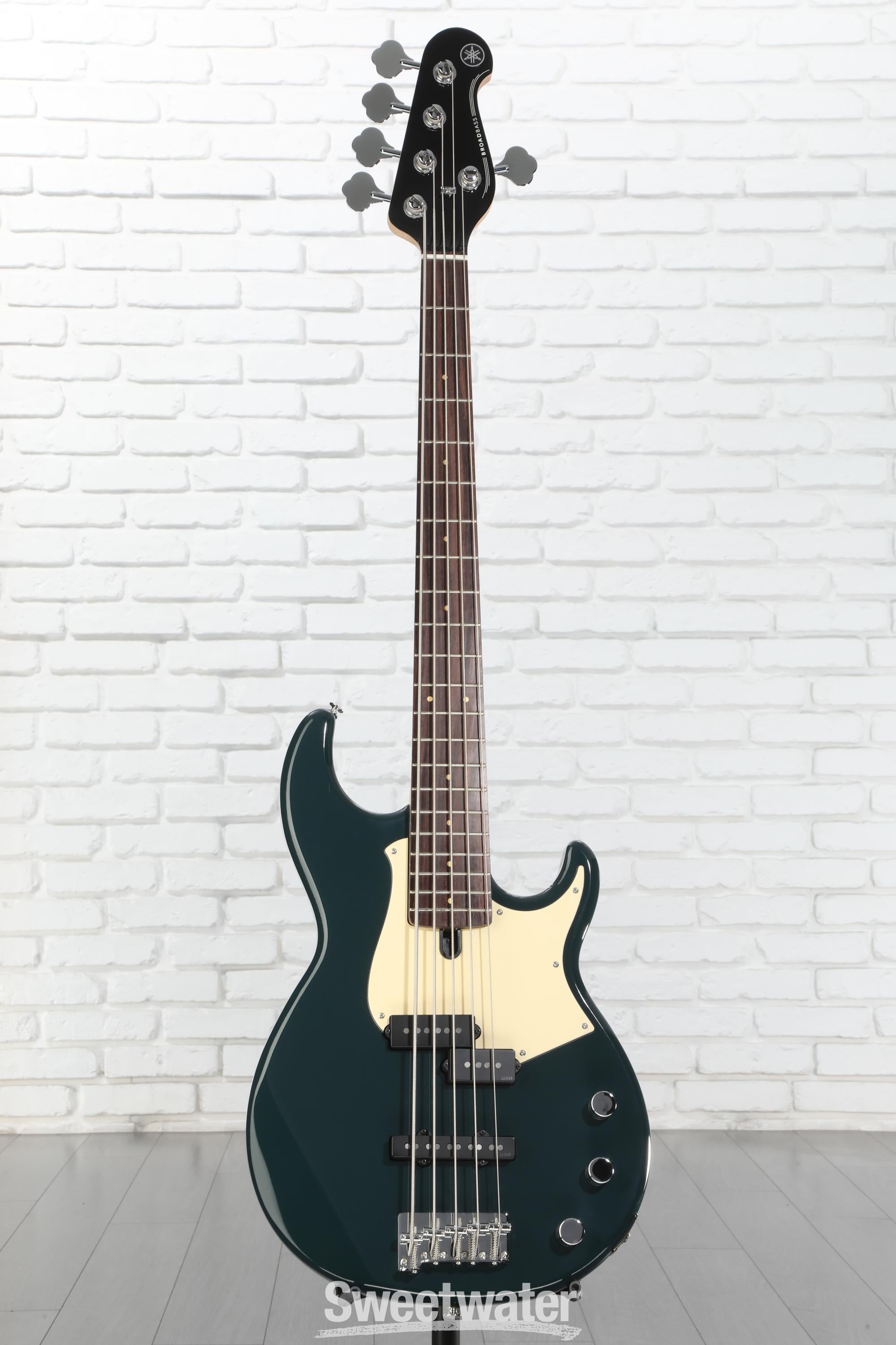 Yamaha BB435 5-string Bass Guitar - Teal Blue Reviews | Sweetwater