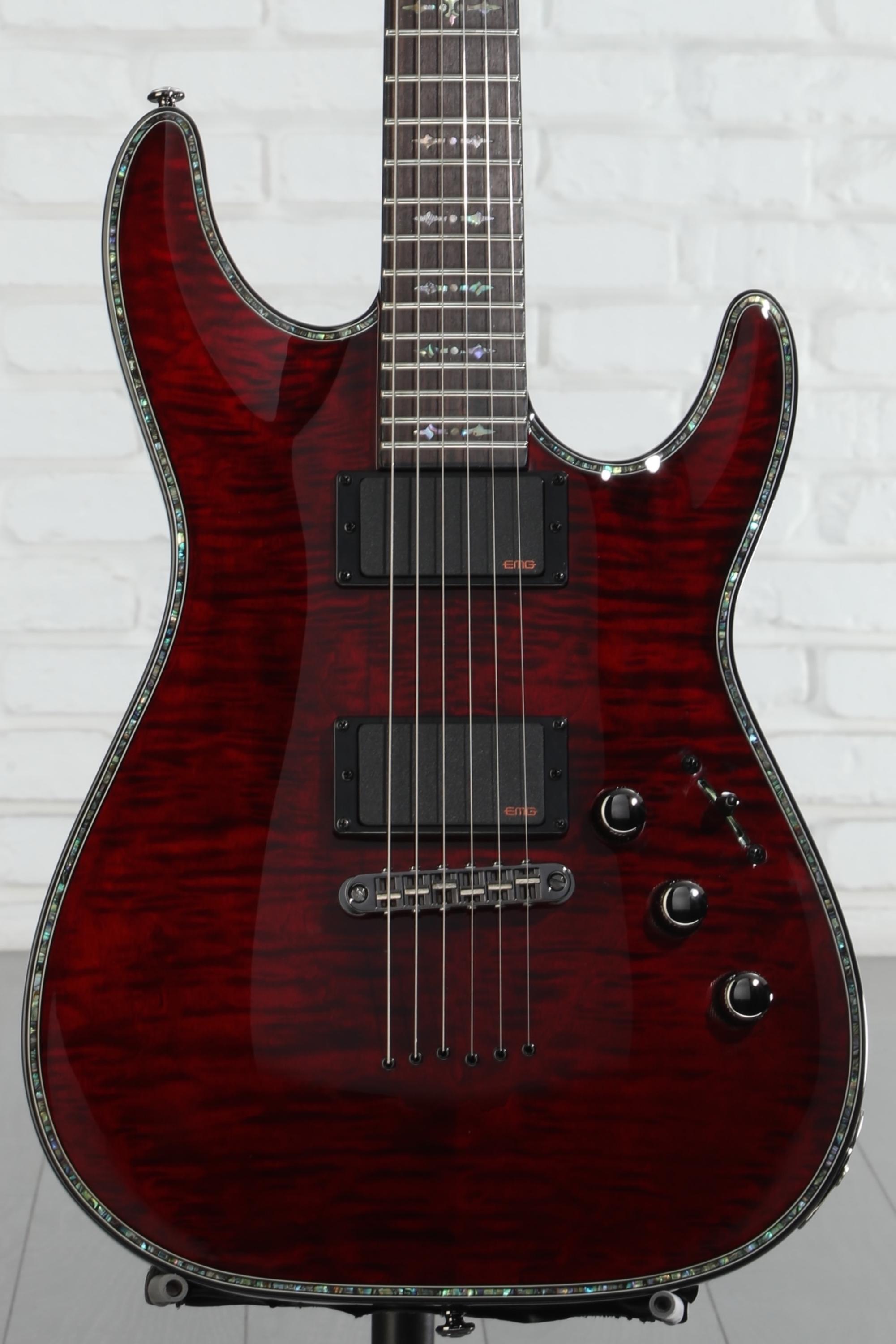 【10299】Schecter Hellraiser AD C-1 Schecter Hellraiser C-1 Electric Guitar - Black Cherry | Sweetwater