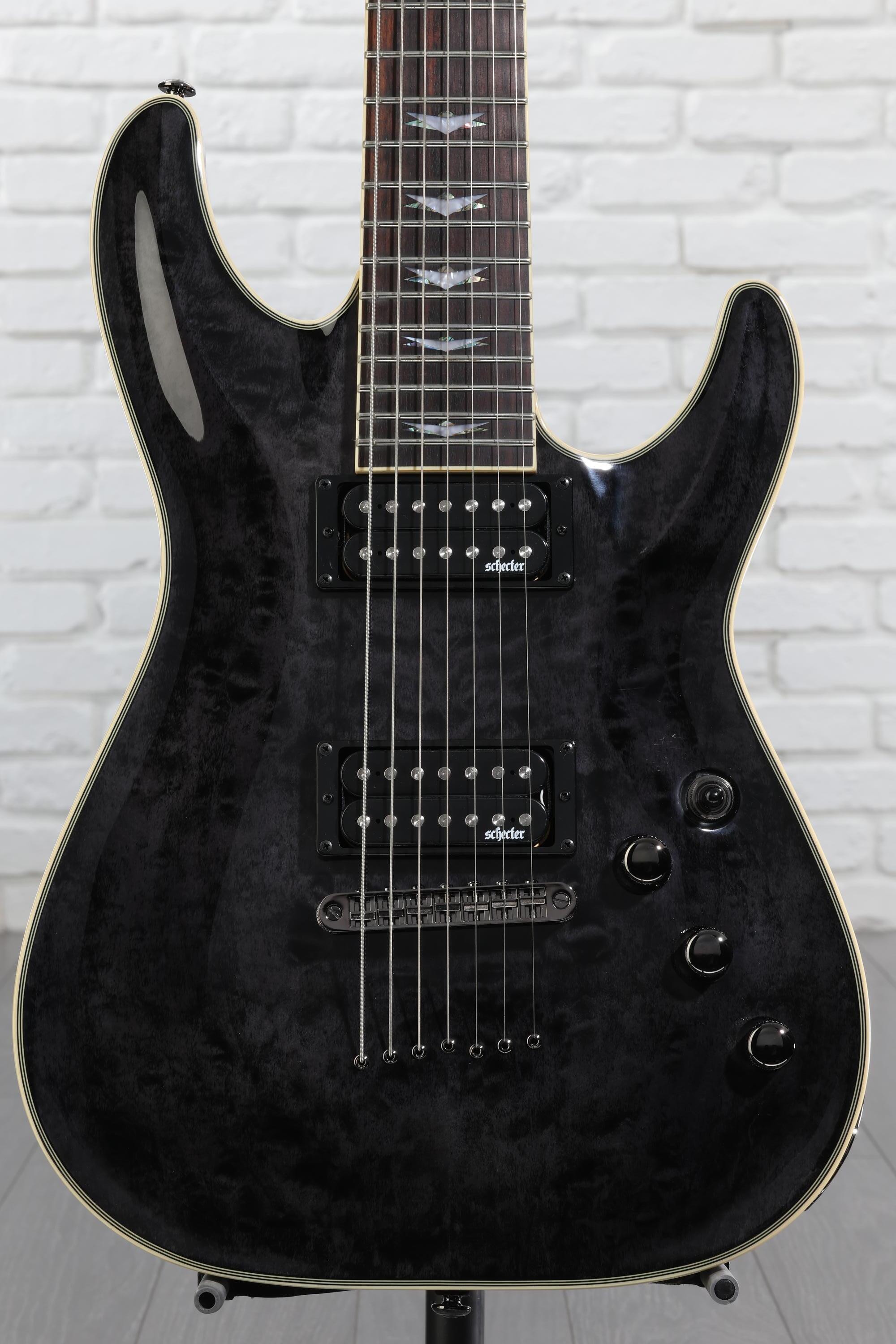 Schecter Omen Extreme-7 Electric Guitar - See Thru Black | Sweetwater