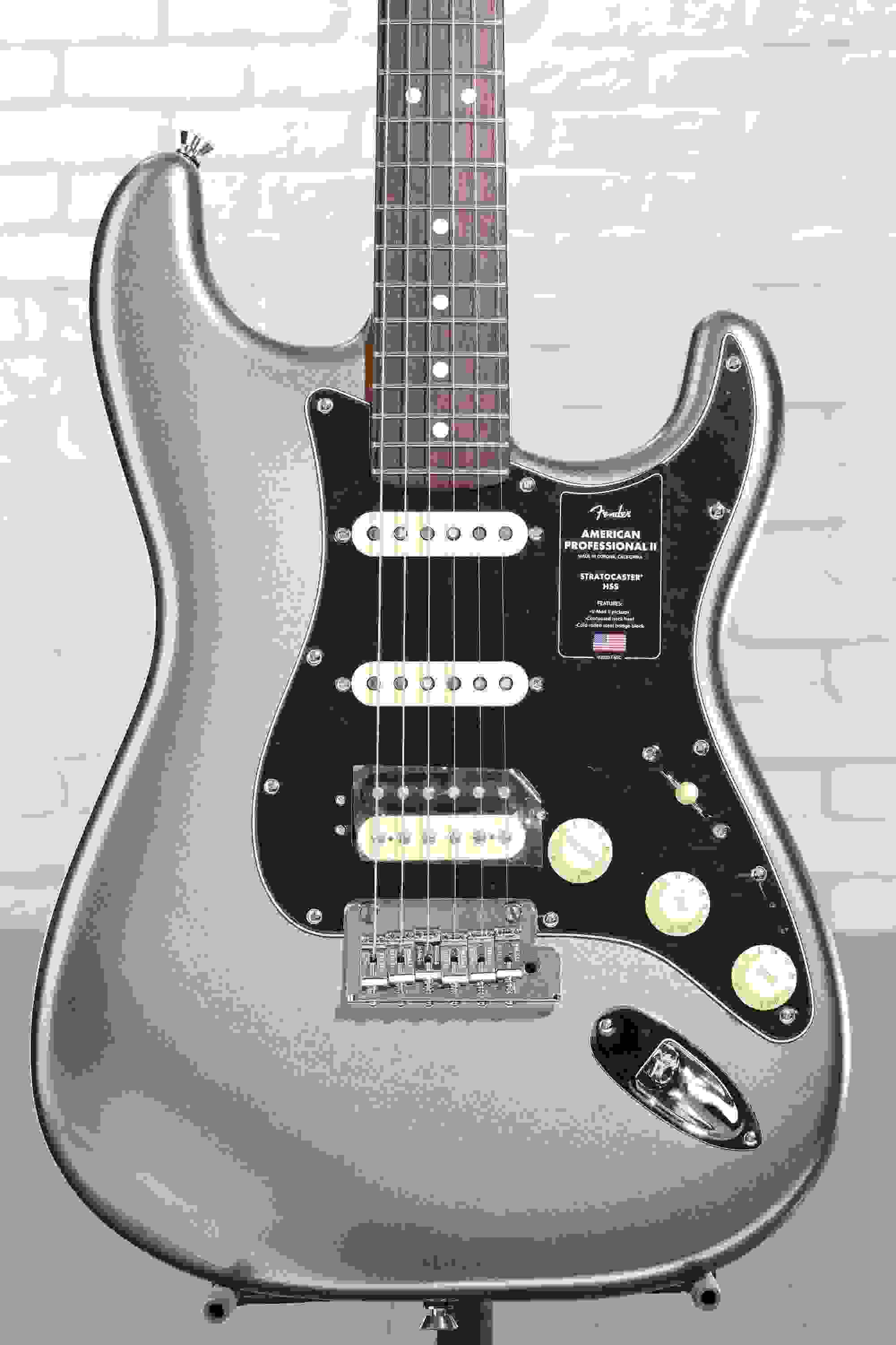 Fender American Professional II Stratocaster HSS - Mercury with Rosewood Fingerboard