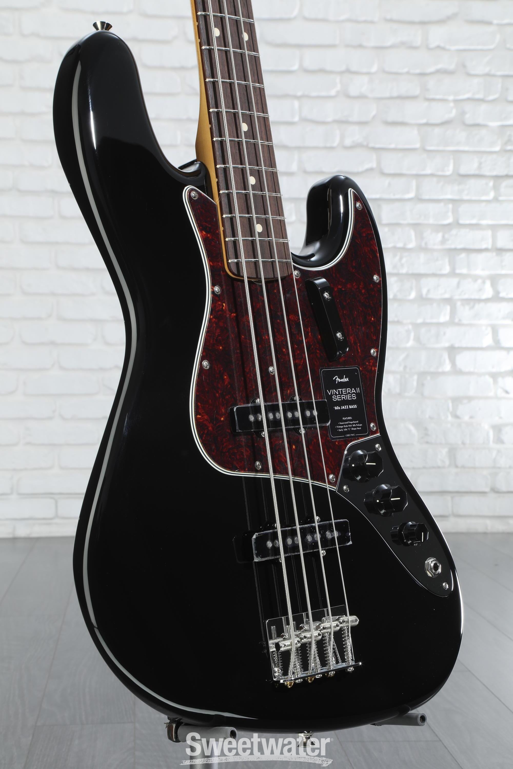 Fender Vintera II '60s Jazz Bass - Black with Rosewood