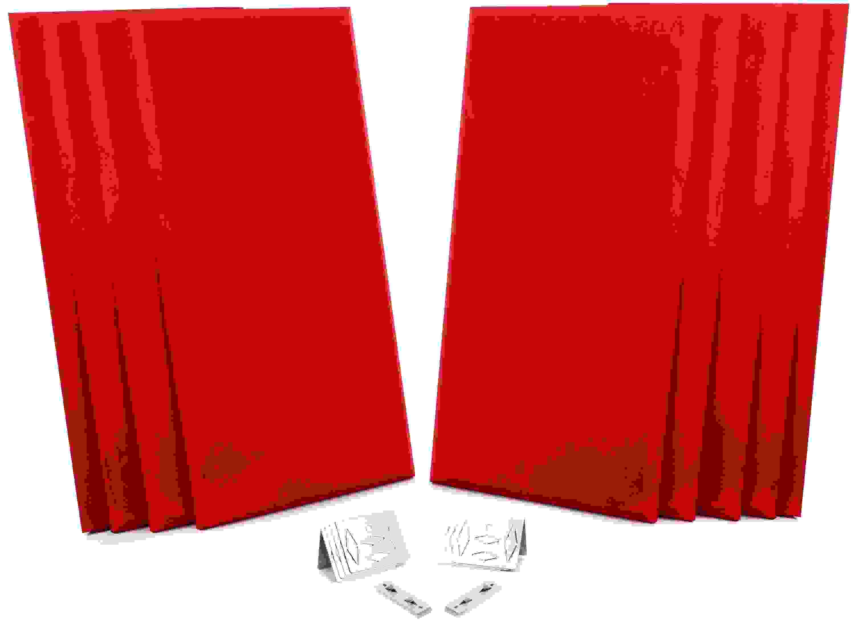 Auralex ProPanel ProKit-1 Acoustical Room Treatment System - Red SonoSuede