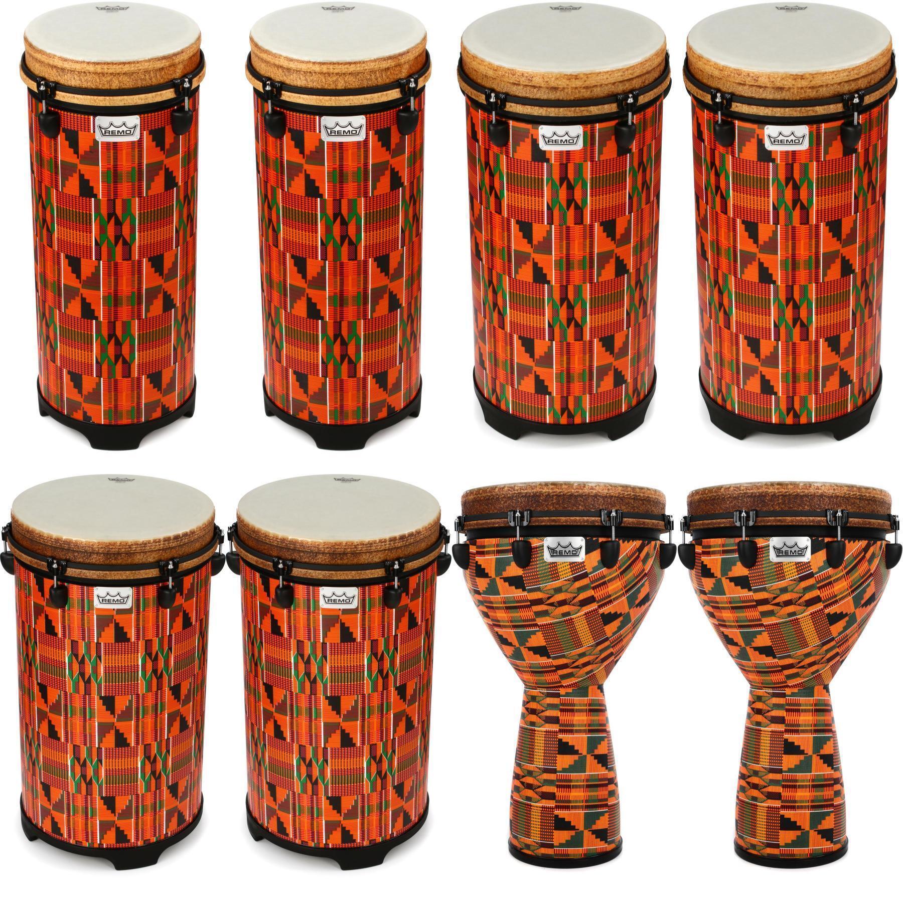 Remo Valencia 8 Person Tubano and Djembe Bundle | Sweetwater