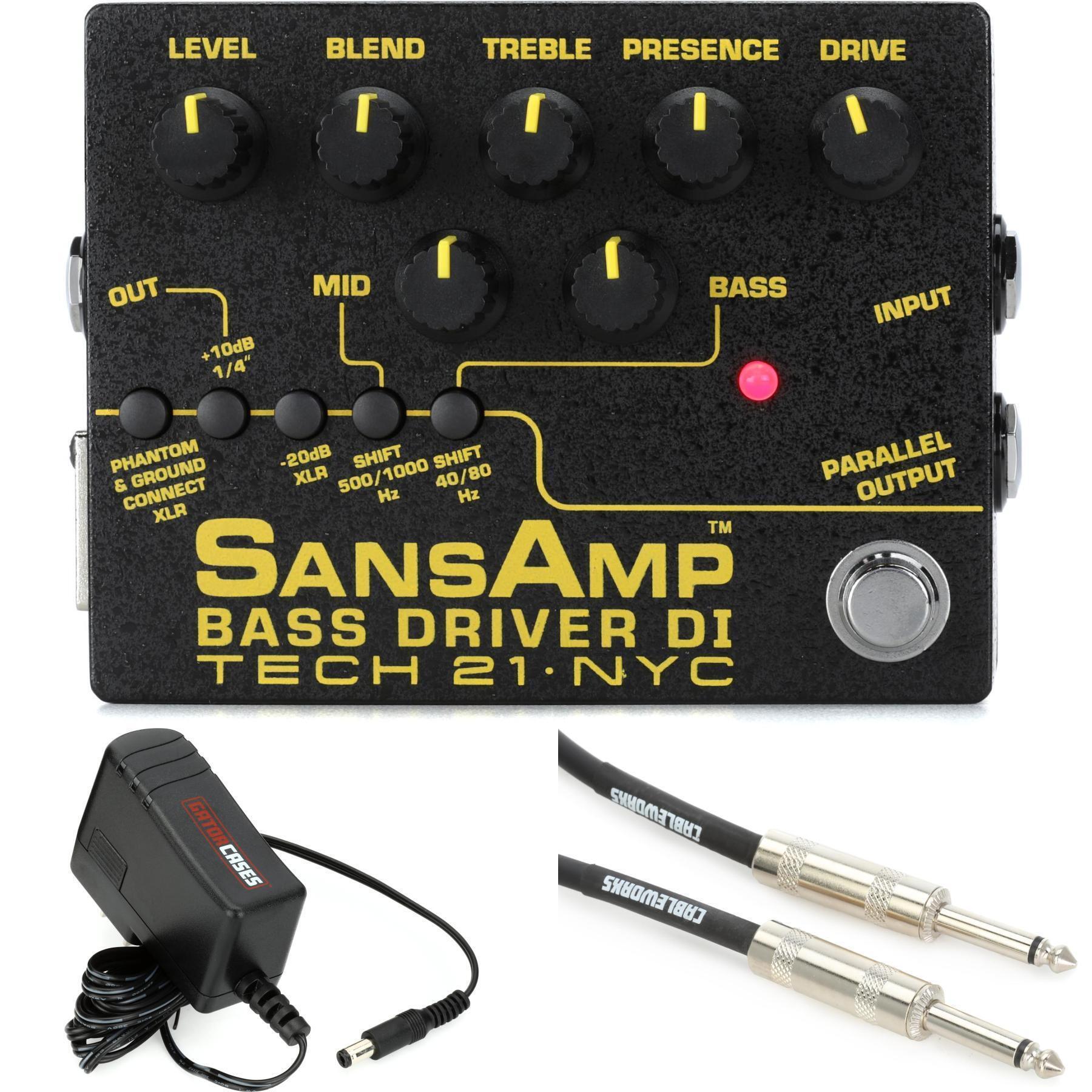 Tech 21 SansAmp Bass Driver DI V2 Pedal | Sweetwater