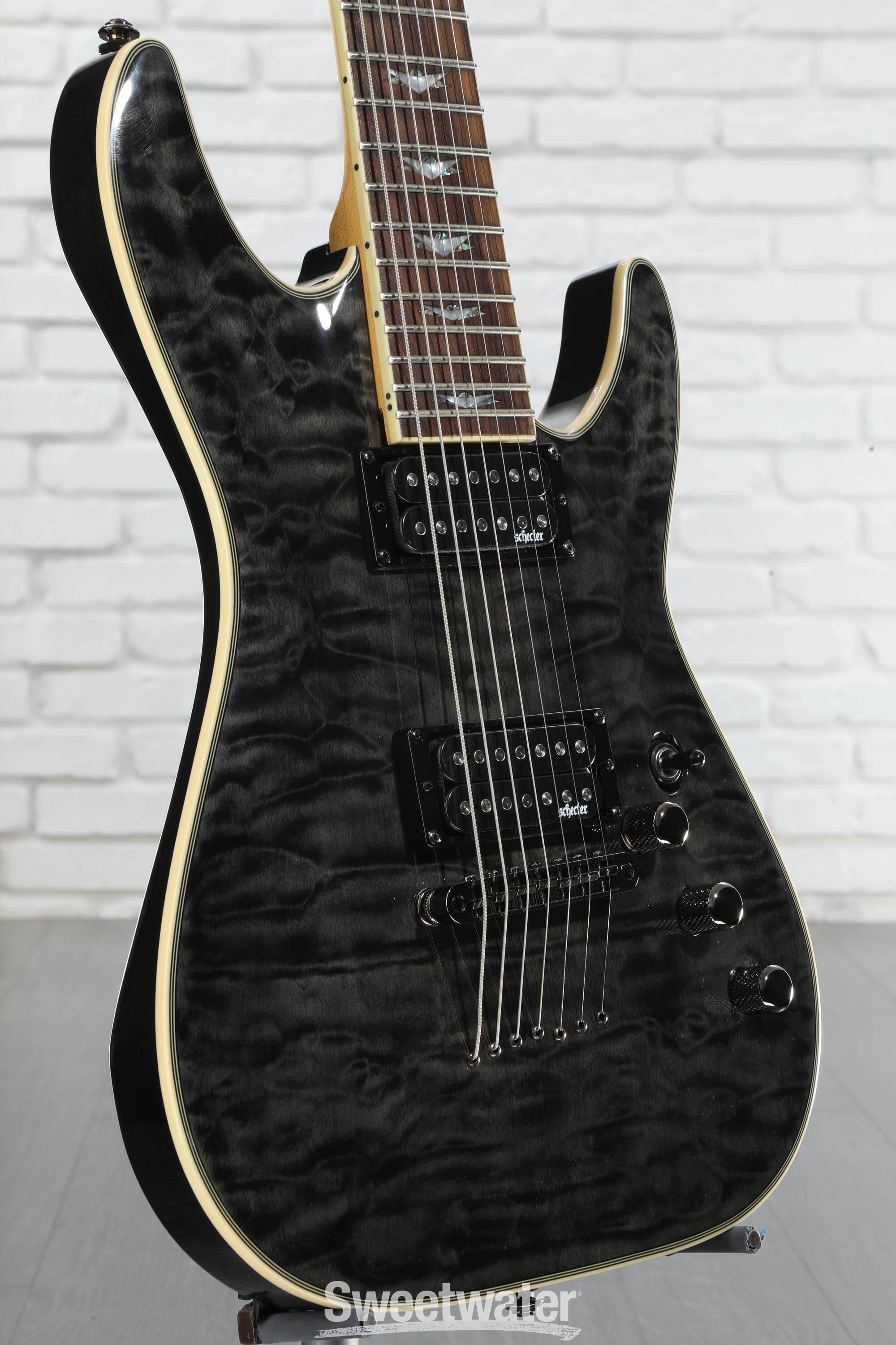 Amazon.com: Schecter Omen Extreme-7 Electric Guitar - Black