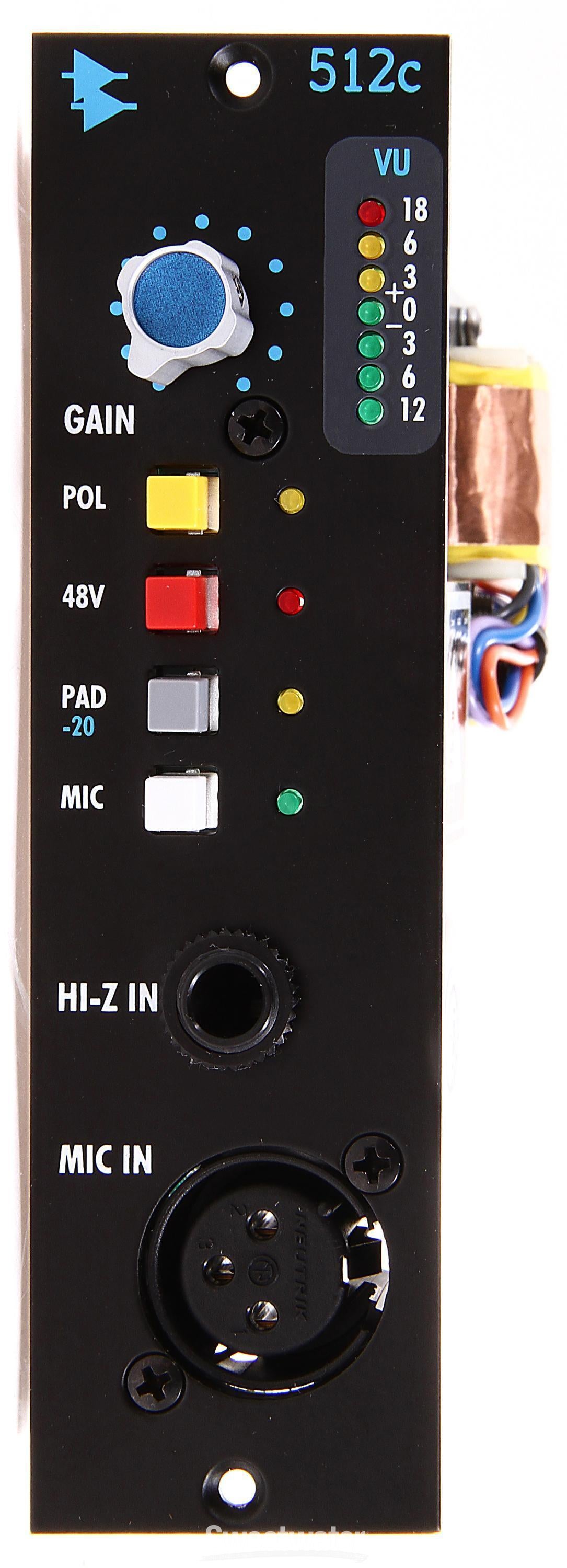 API 512C マイクプリアンプ 500シリーズ モジュール lunchbox API 512c 500 Series Microphone Preamp | Sweetwater