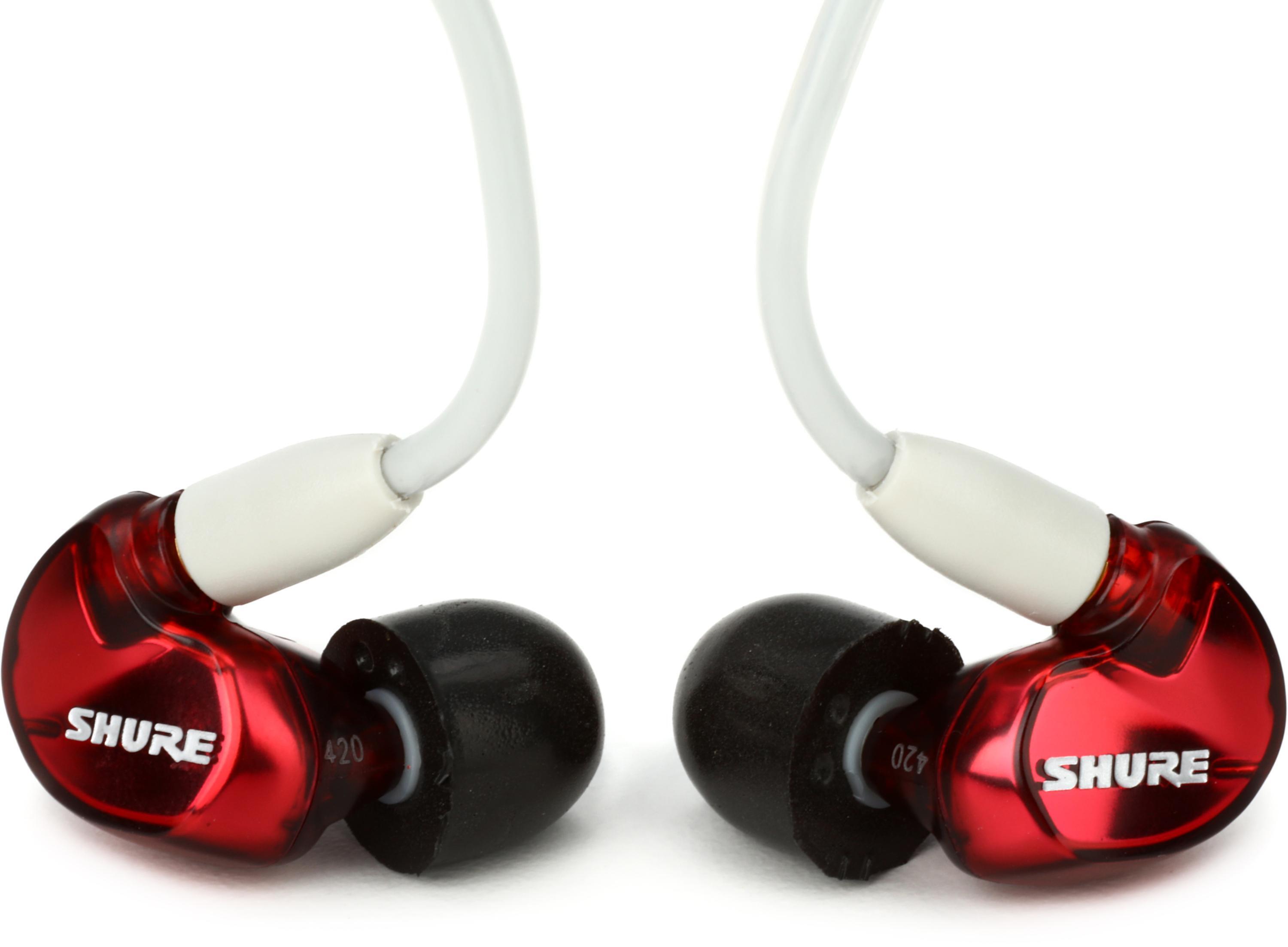 Shure SE535 Sound Isolating Earphones with 3.5mm Pro Cable Special Edition Red