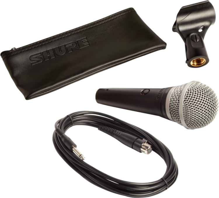 Shure PGA48-QTR Dynamic Vocal Microphone with 1/4 inch to XLR
