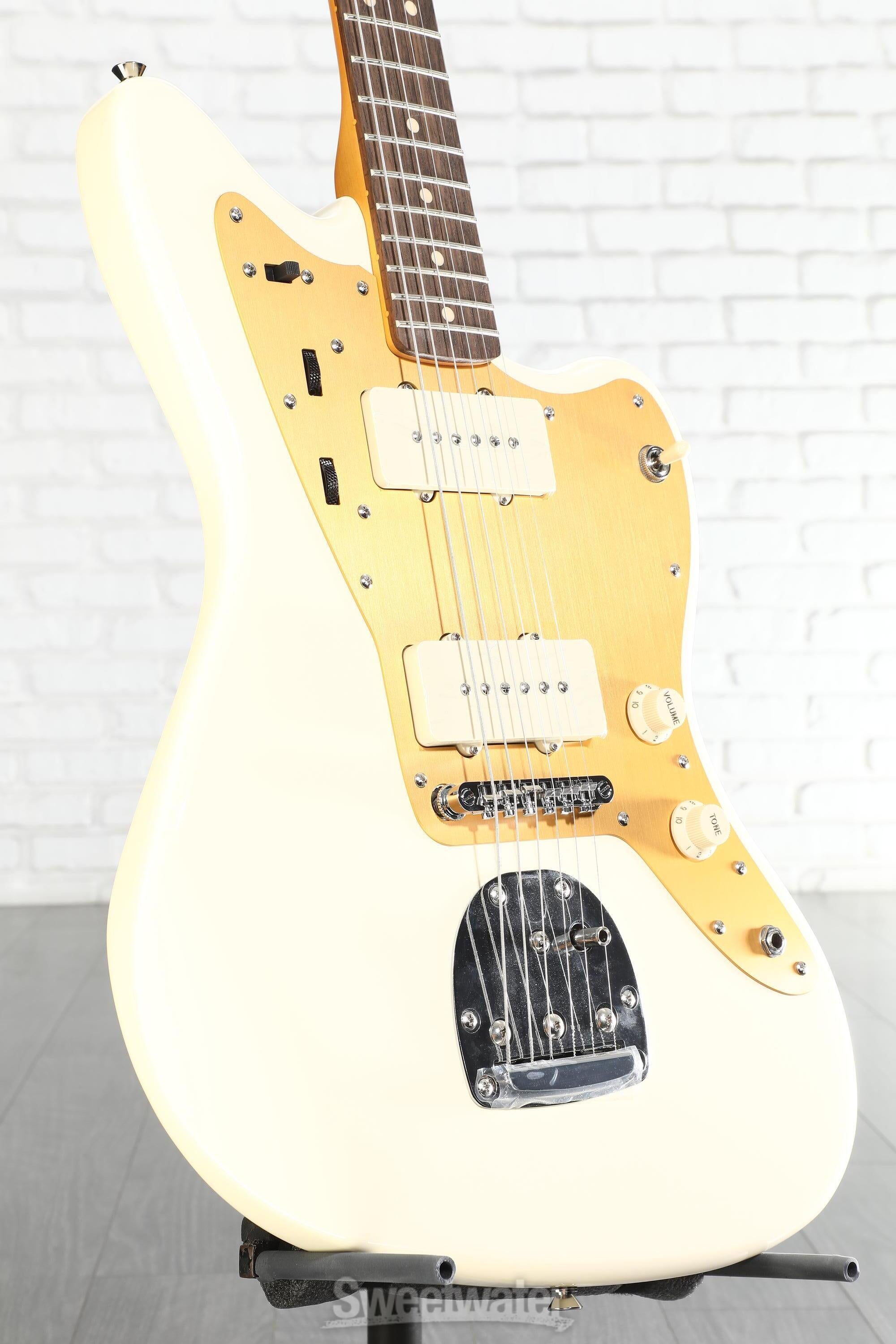 Photo of Squier J Mascis Signature Jazzmaster - Vintage White with Indian Laurel Fingerboard