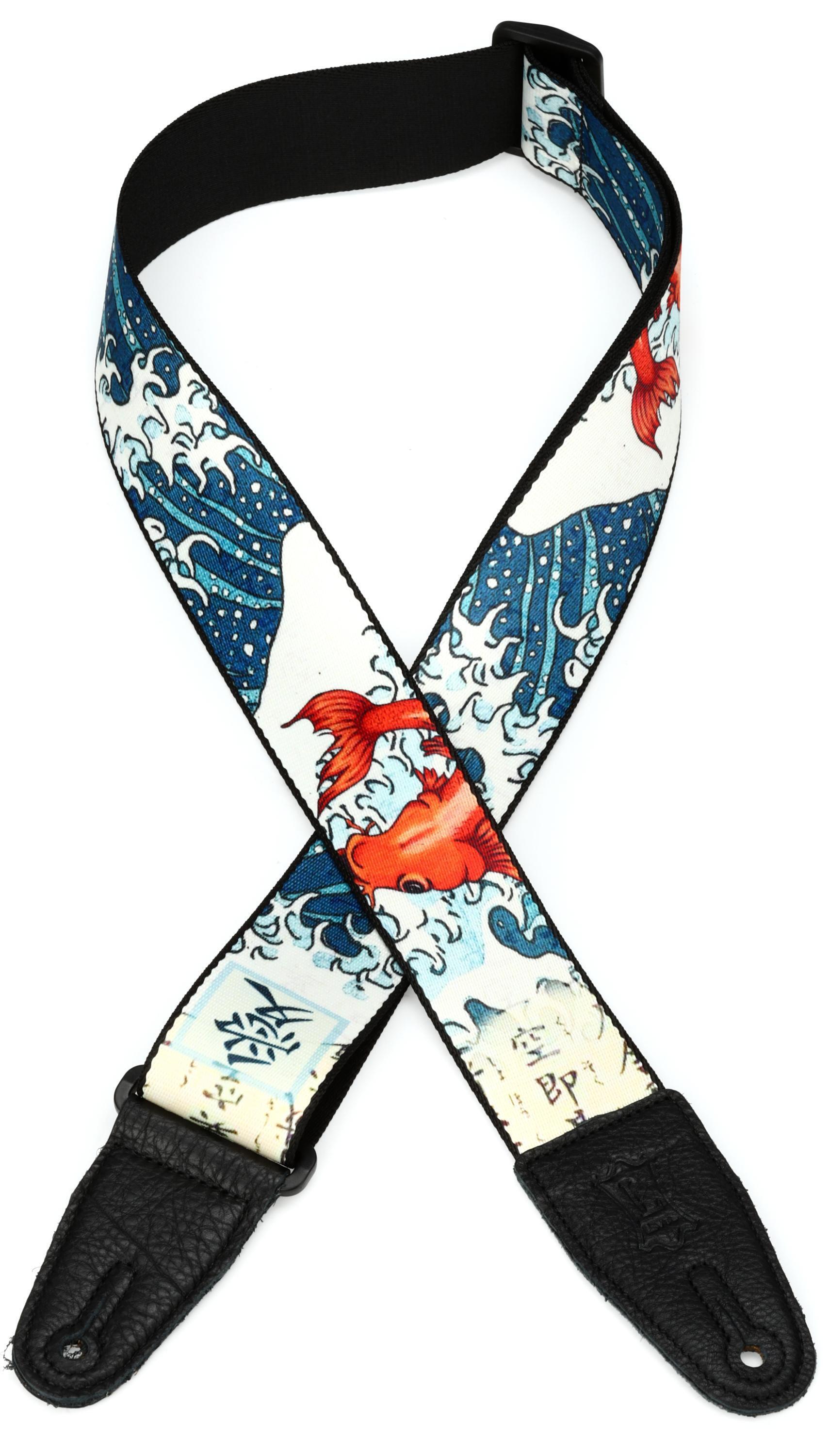 Levy's MPD2 Polyester Guitar Strap - Koi Fish