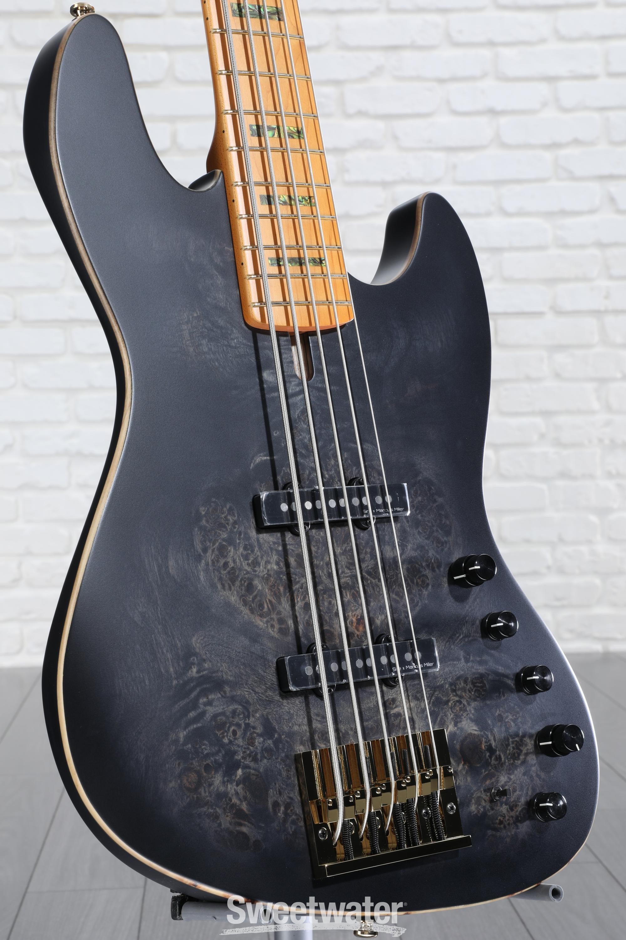 Sire Marcus Miller V10 5-string Bass Guitar - Trans Black