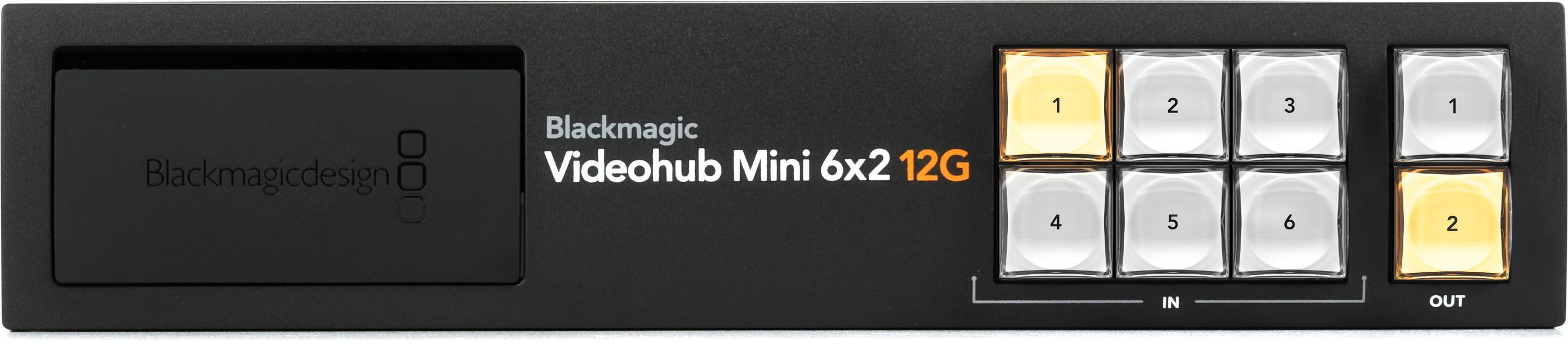 Photo of Blackmagic Design Videohub Mini 6-in x 2-out 12G Video Router