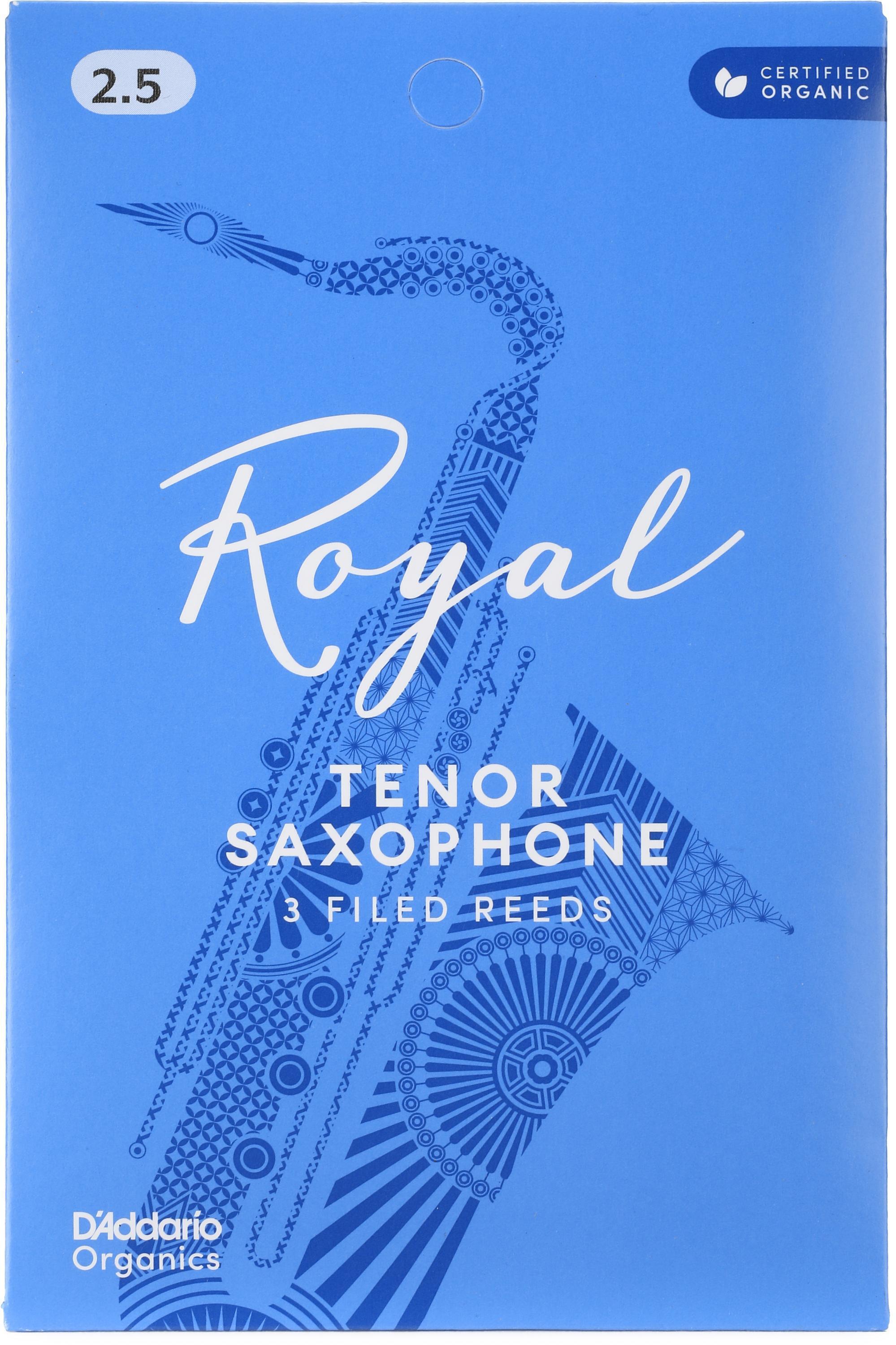 Photo of D'Addario Royal Tenor Saxophone Reeds - 2.5 (3-pack)