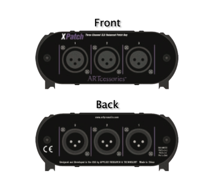 ART XPatch 3-channel XLR Patchbay | Sweetwater