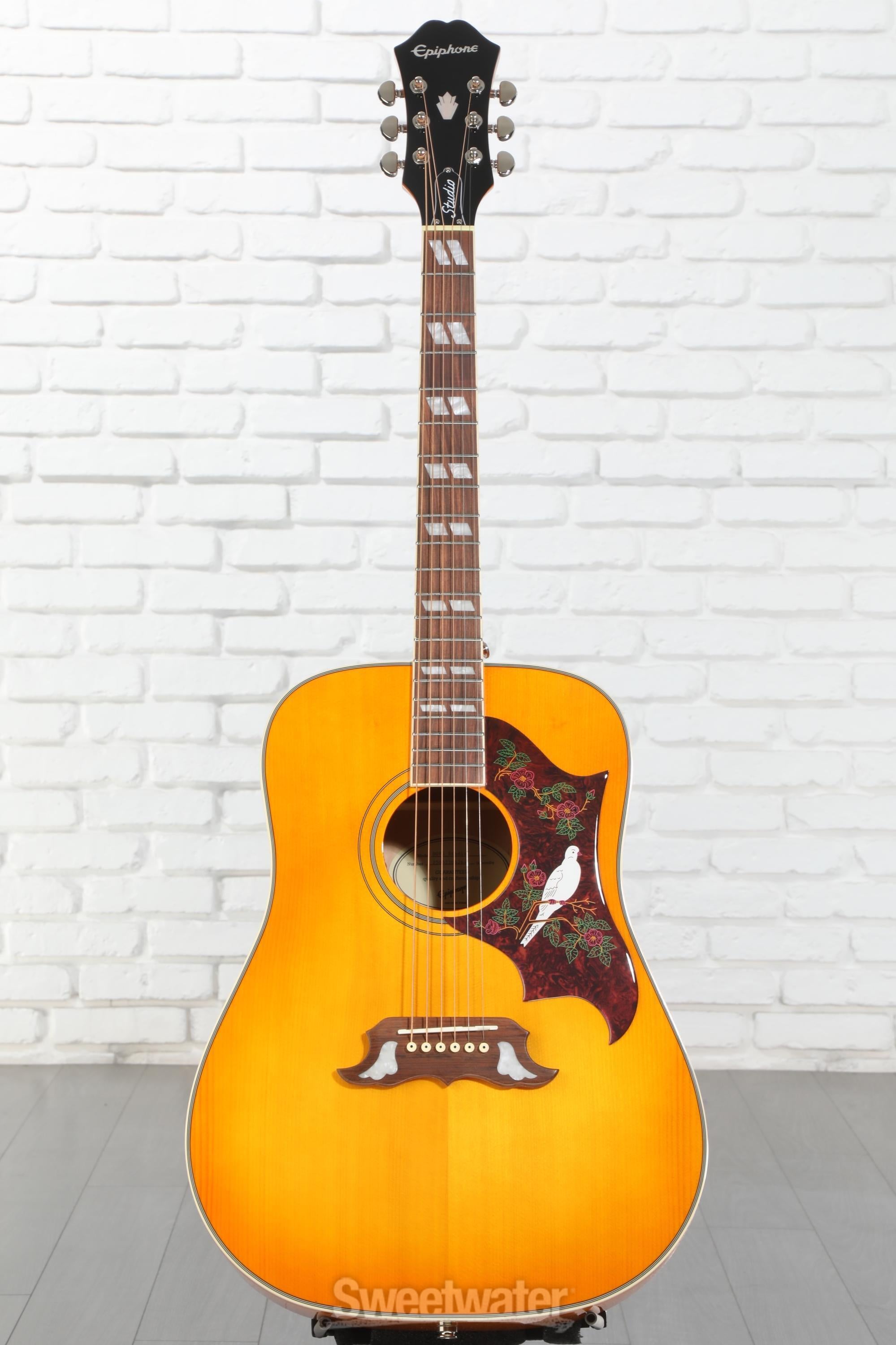 Epiphone Dove Studio Acoustic-electric Guitar - Violin Burst