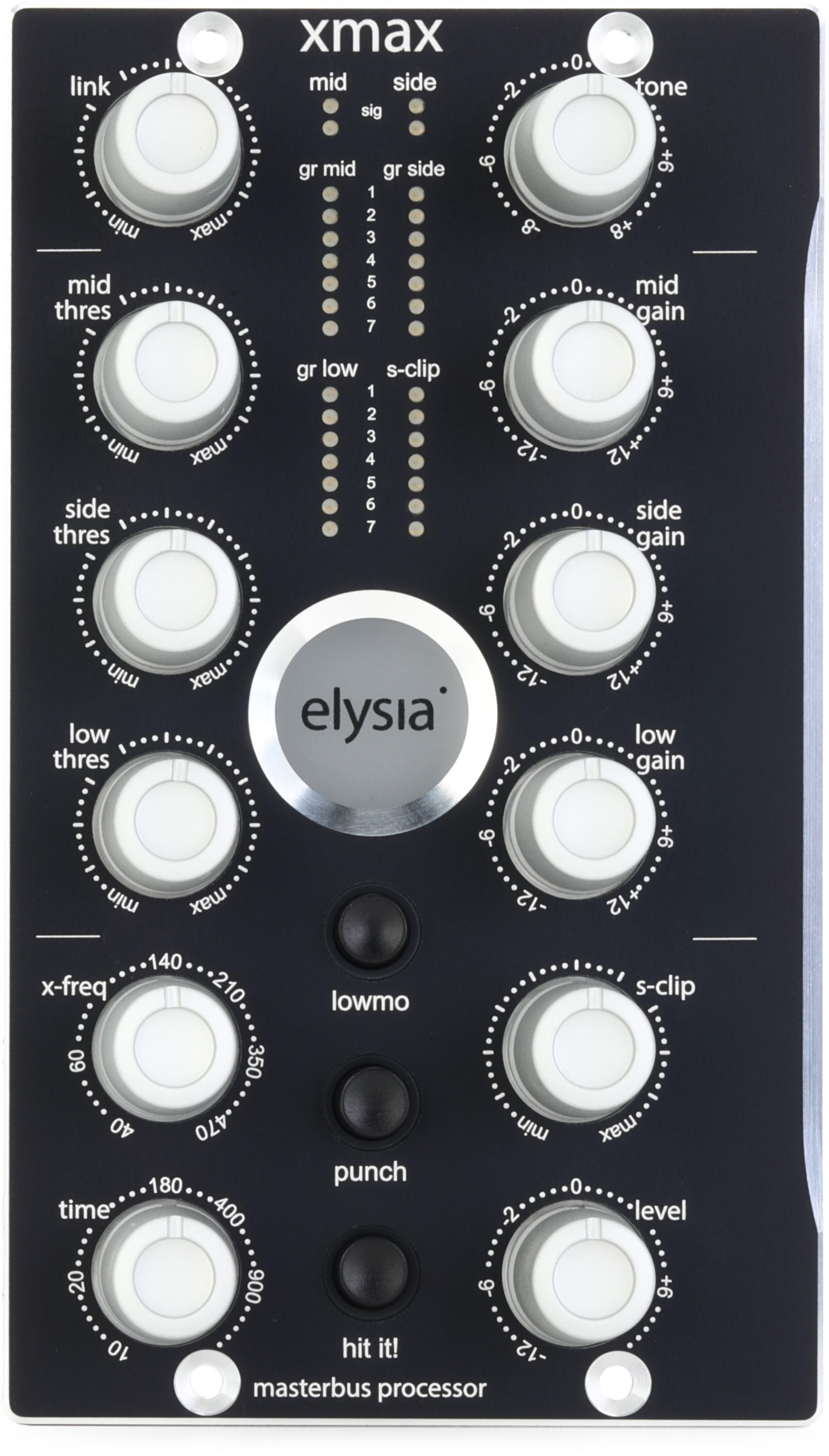 elysia xmax qube Series Stereo Master Bus Compressor