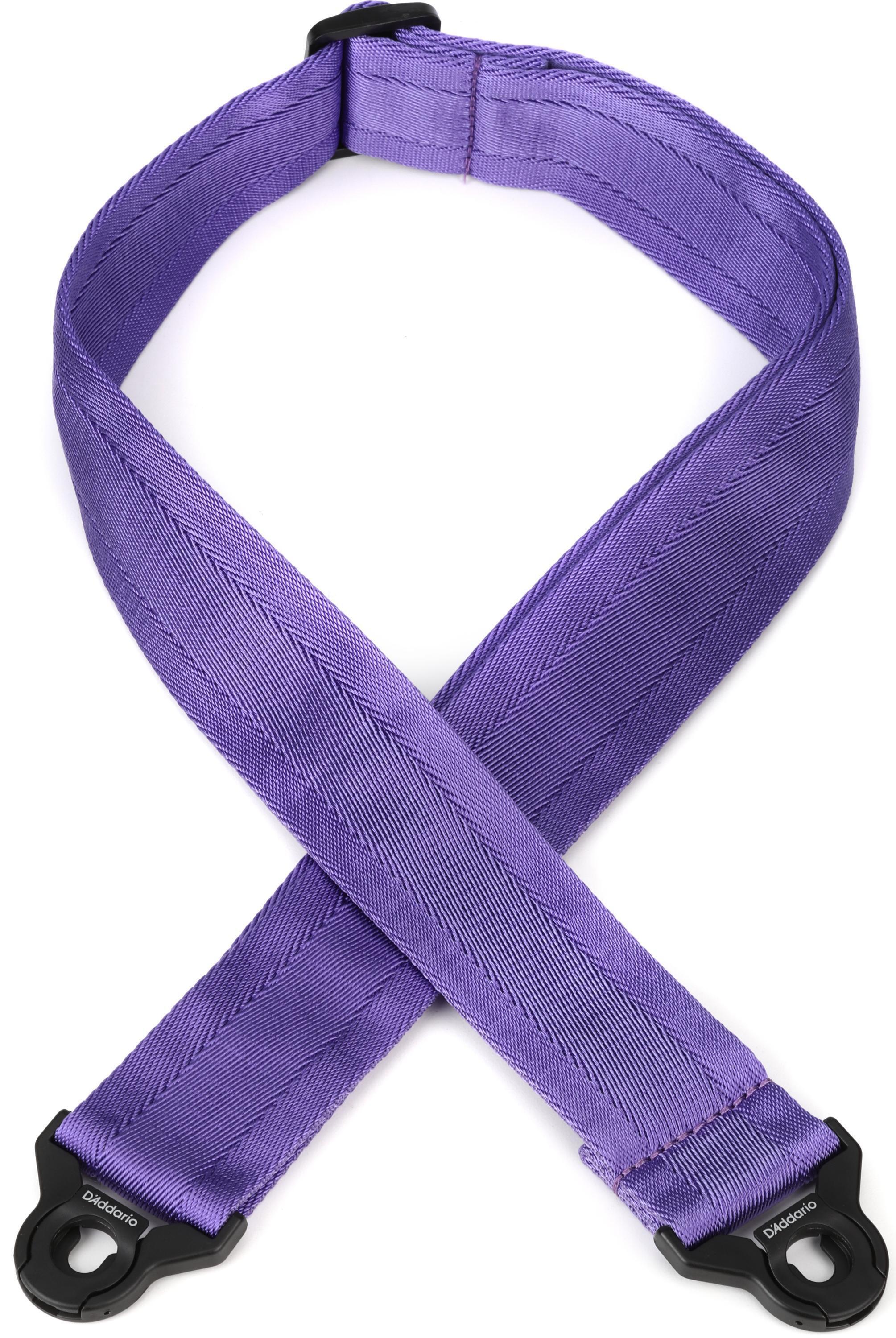 Photo of D'Addario Auto Lock Guitar Strap - Deep Violet
