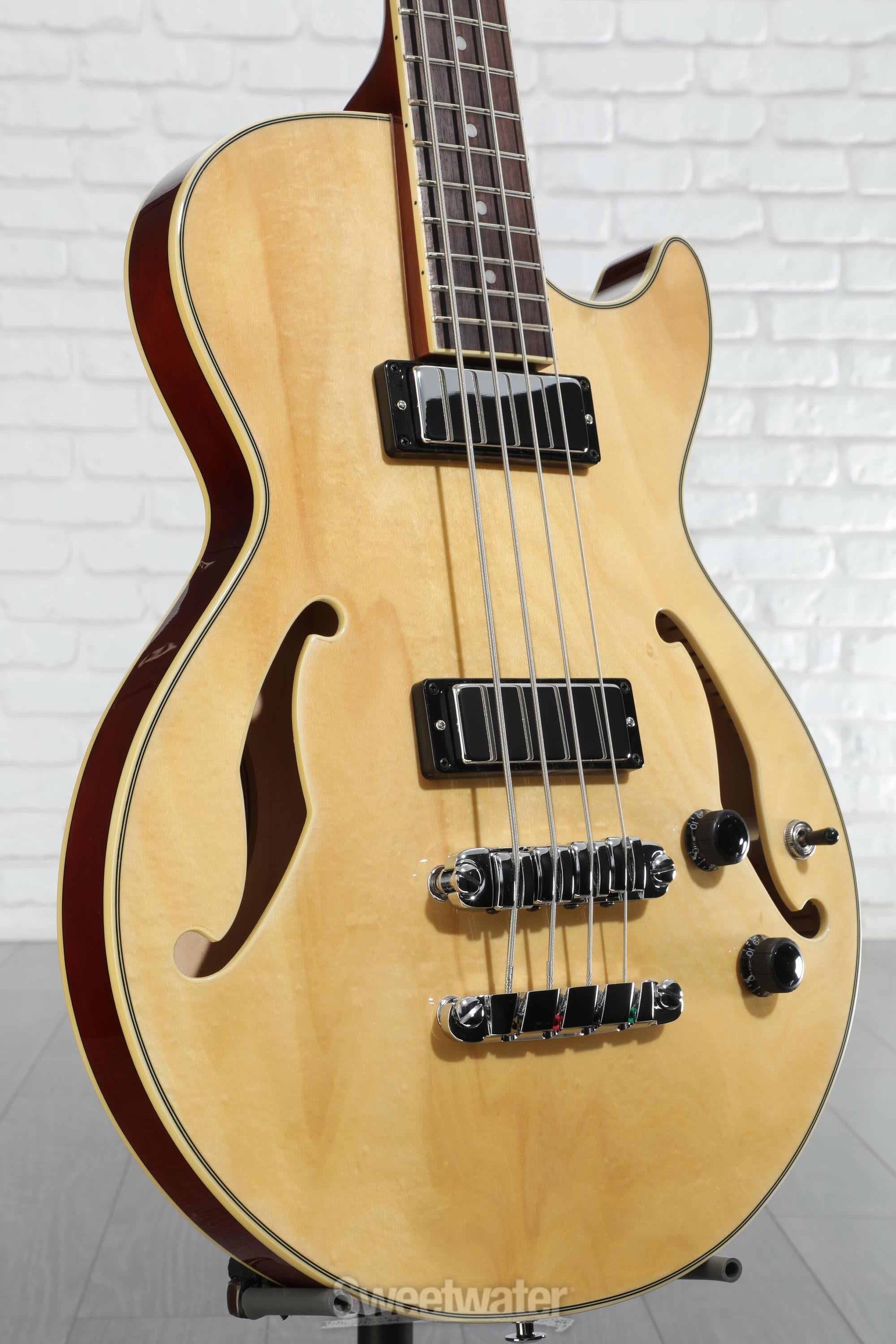 Amazon.com: Ibanez Artcore AGB200 Semi-hollow Bass - Natural